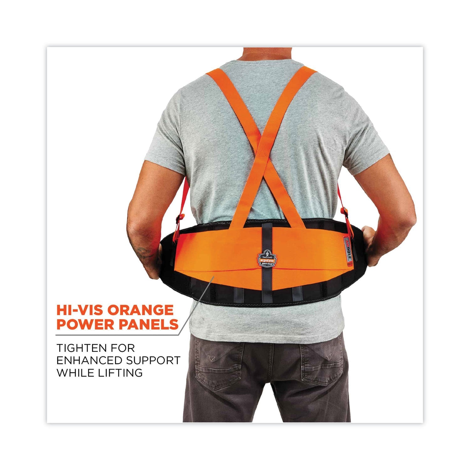 Hi-Vis Back Support Brace | ProFlex 100HV Medium
