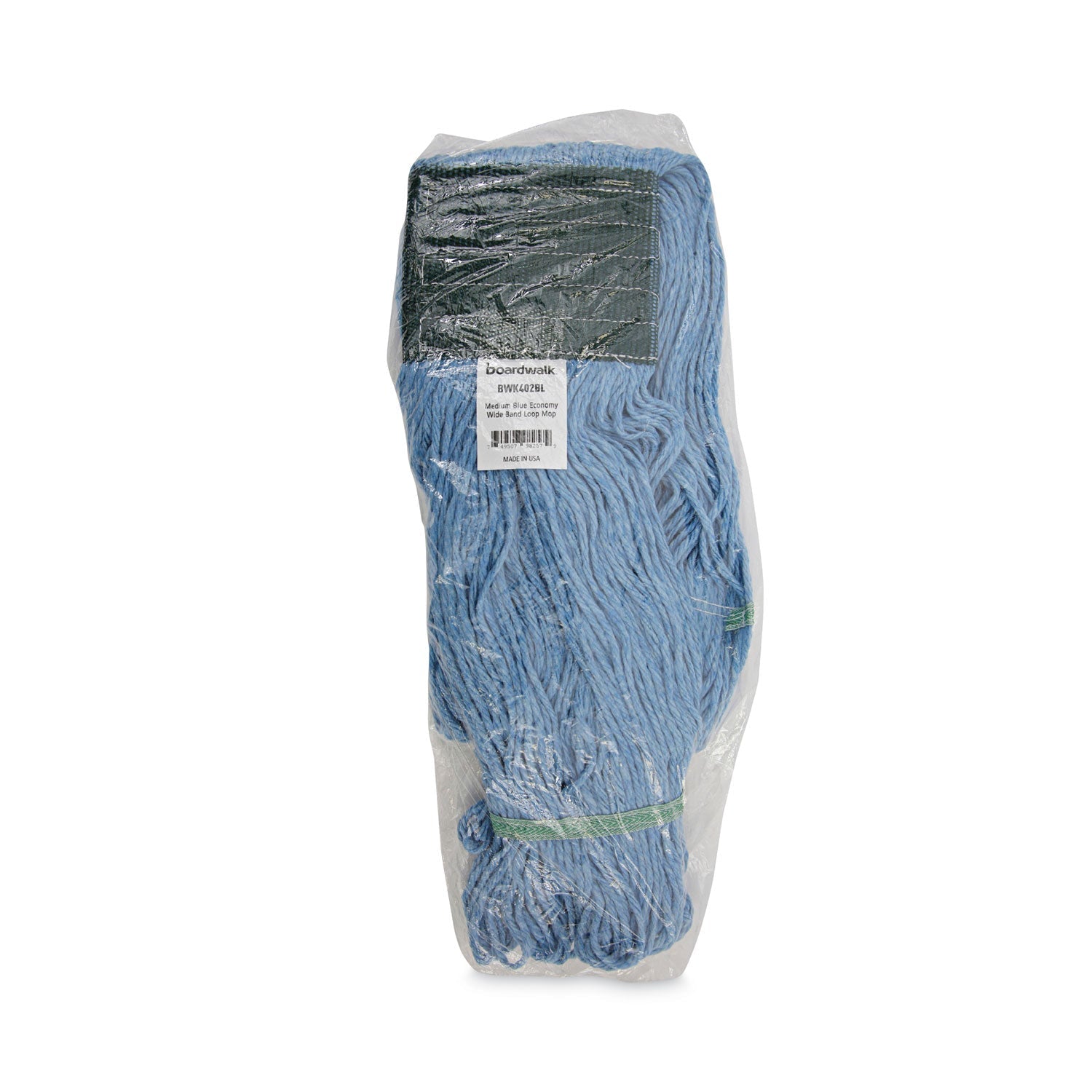 Boardwalk® Mop Head, Premium Standard Head, Cotton/rayon Fiber, Medium, Blue, 12/carton - Bloom Skins