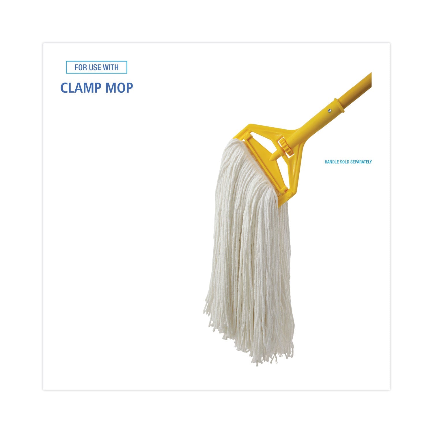 Boardwalk® Cut-End Wet Mop Head, Rayon, No. 32, White