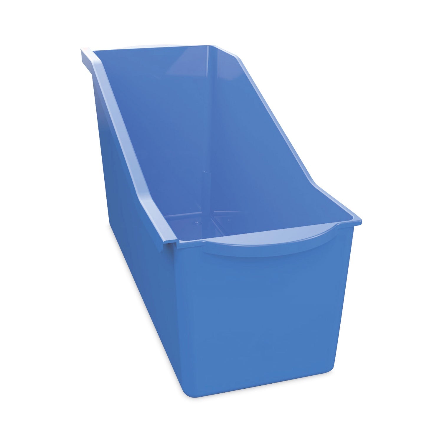 deflecto® Antimicrobial Book Bin, 14.2 x 5.34 x 7.35, Blue