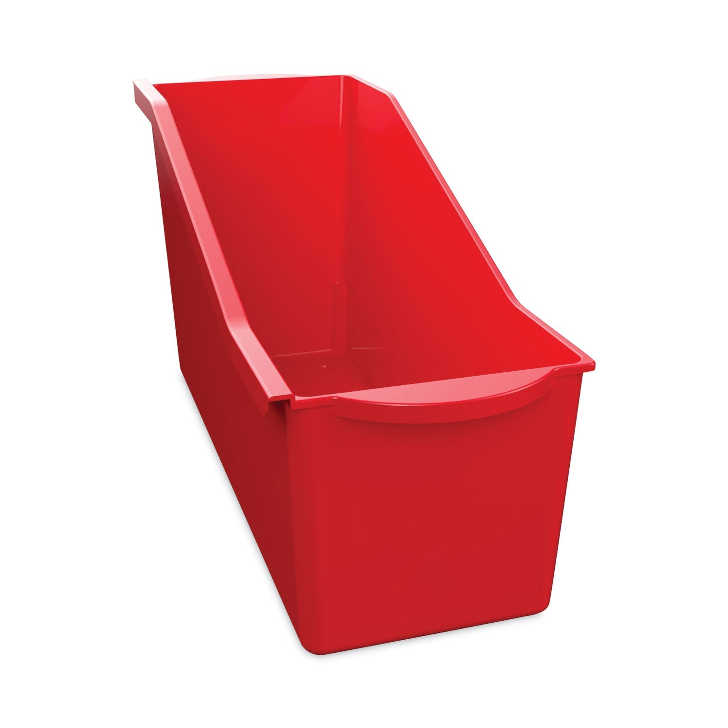 deflecto® Antimicrobial Book Bin, 14.2 x 5.34 x 7.35, Red