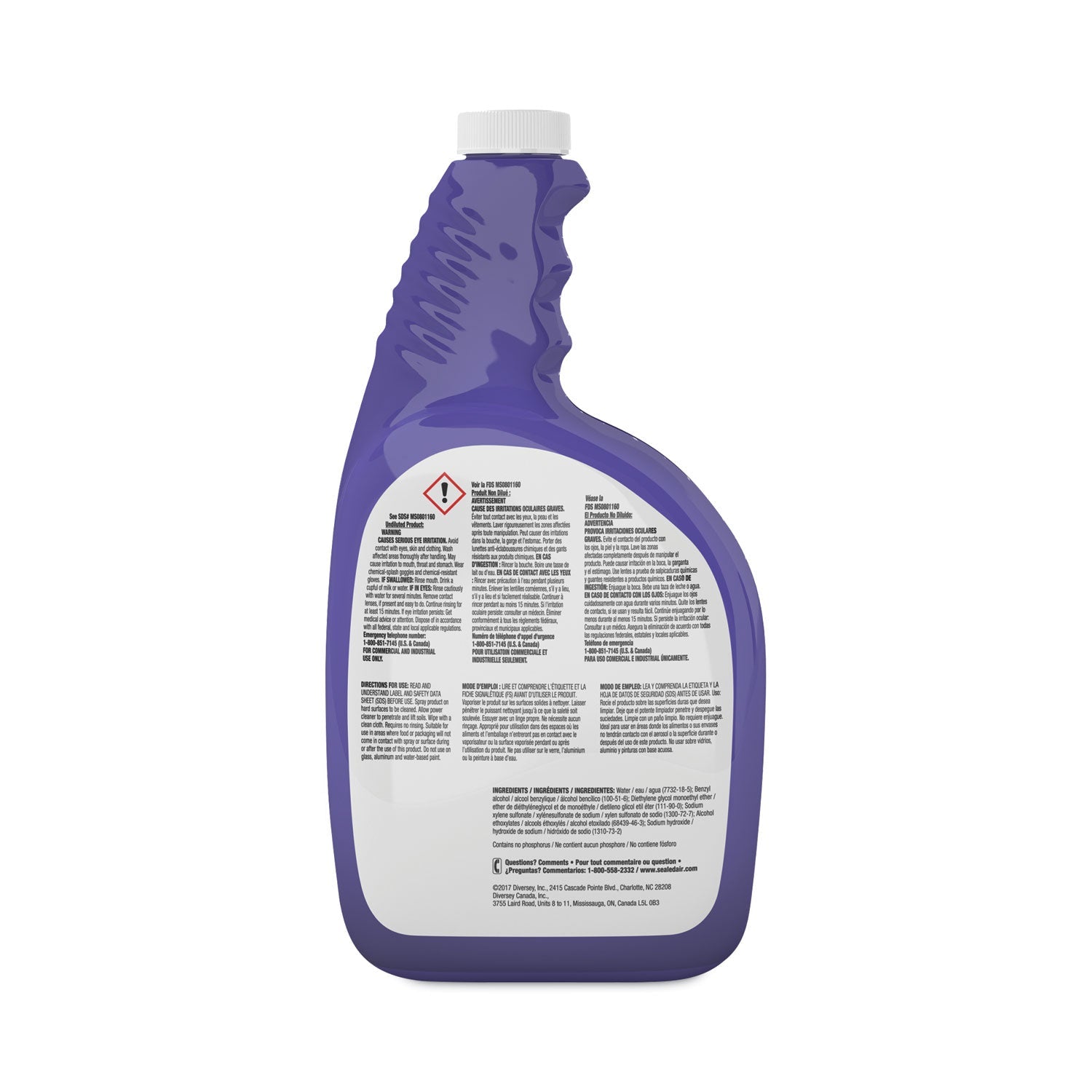 Diversey™ Whistle Plus Professional Multi-Purpose Cleaner/degreaser, Citrus, 32 Oz Spray Bottle, 4/carton
