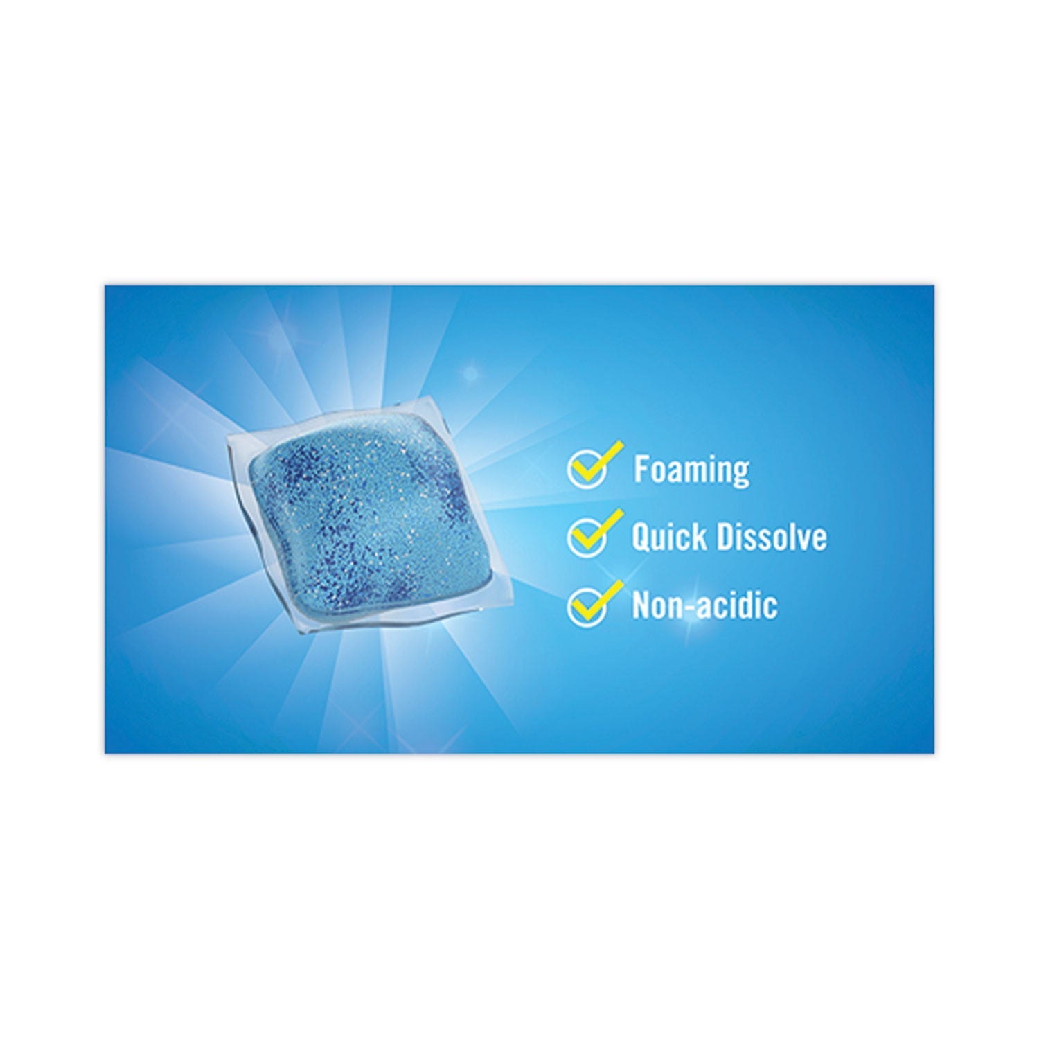 Diversey™ Crew Easy Paks Toilet Bowl Cleaner, Fresh Floral Scent, 0.5 Oz Packet, 90 Packets/tub, 2 Tubs/carton