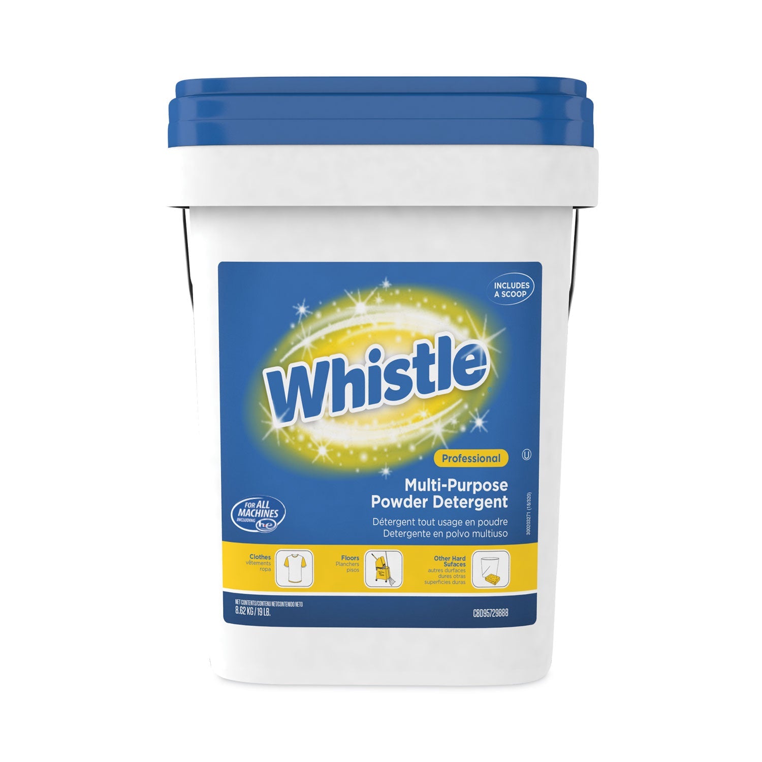 Diversey™ Whistle Multi-Purpose Powder Detergent, Citrus, 19 Lb Pail