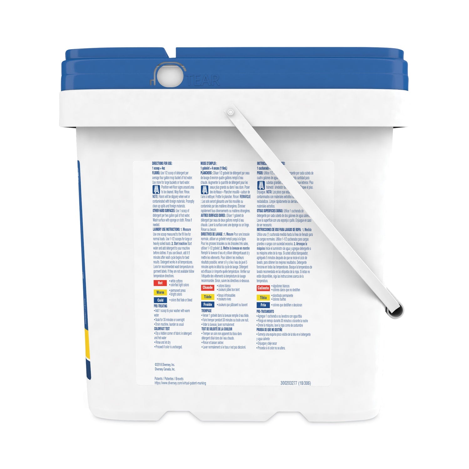 Diversey™ Whistle Multi-Purpose Powder Detergent, Citrus, 19 Lb Pail