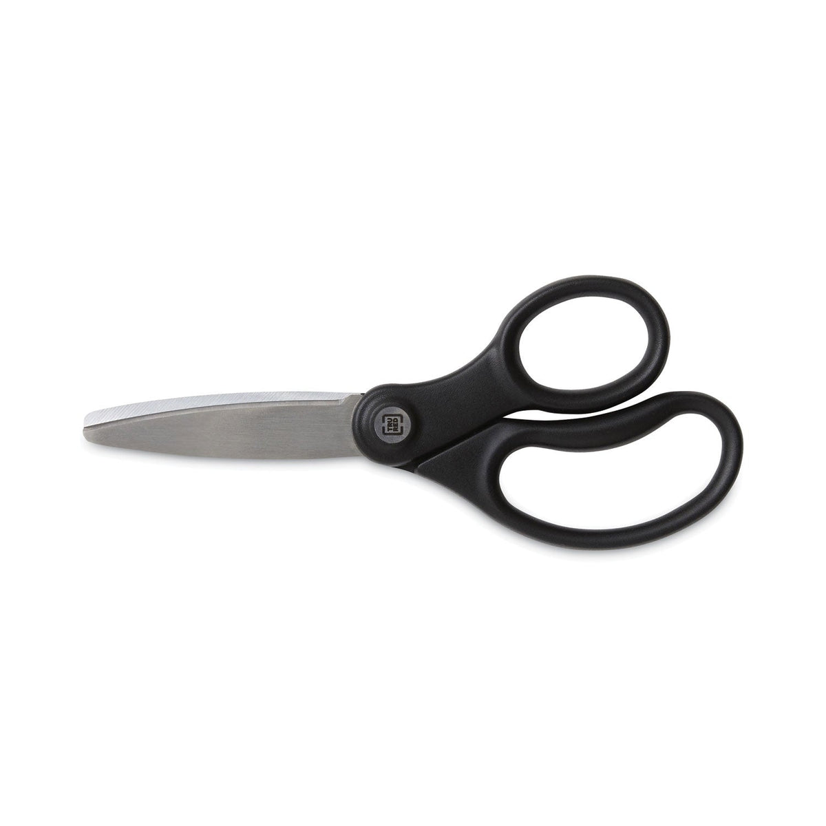 TRU RED™ Ambidextrous Stainless Steel Scissors, 5" Long, 2.64" Cut Length, Straight Ergonomic Black Handle