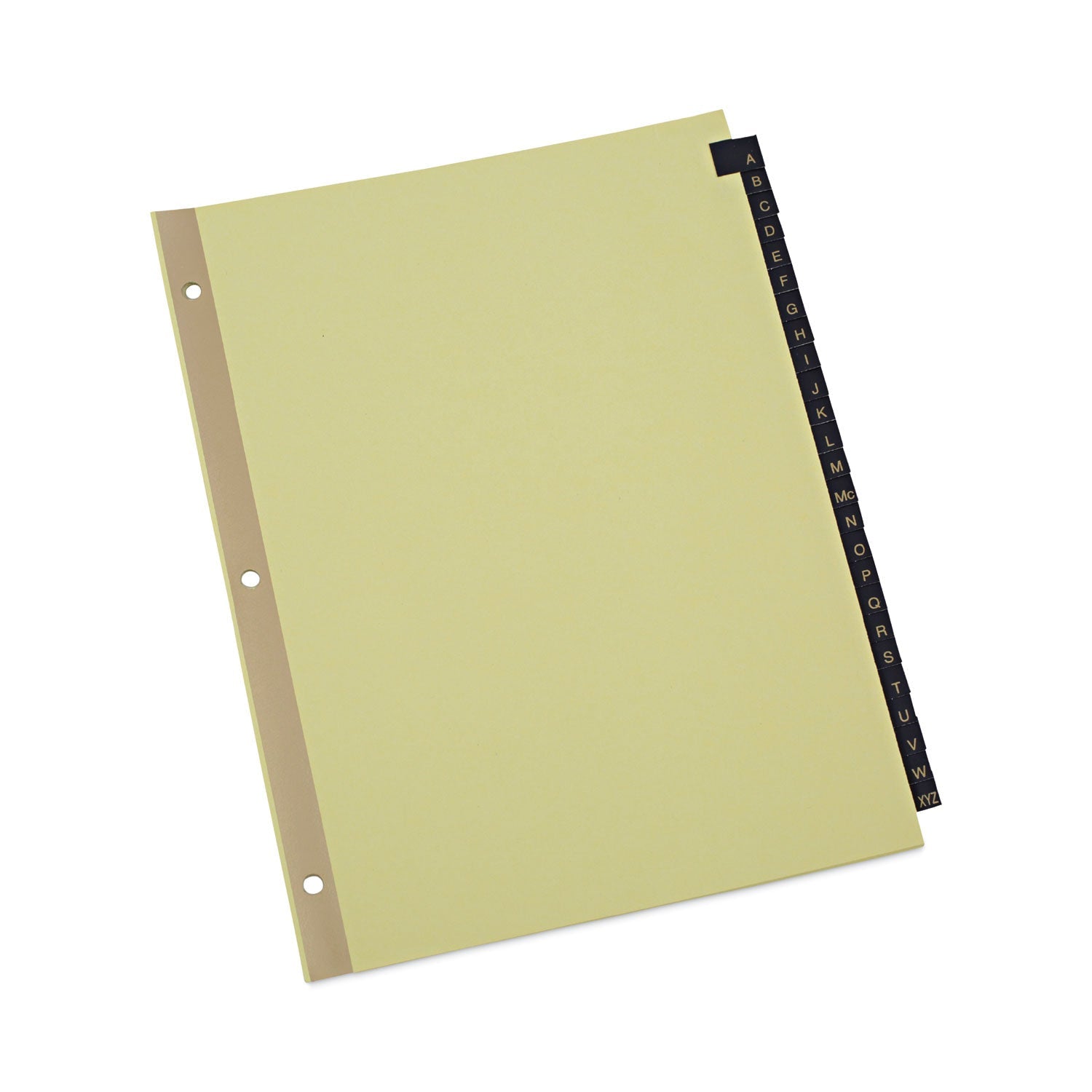 Deluxe Preprinted Tab Dividers | A-Z, Leather