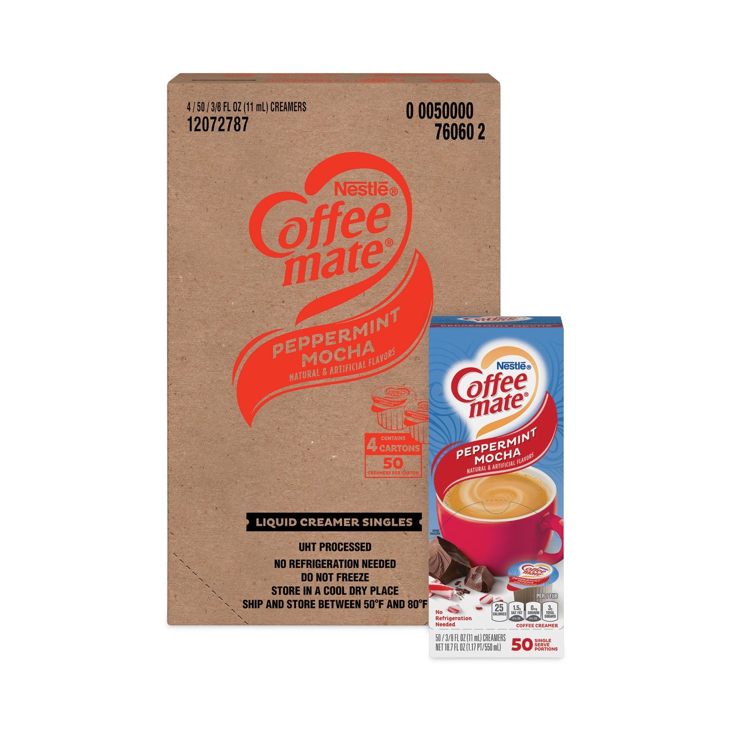 Liquid Coffee Creamer | Peppermint Mocha, 200/Ctn