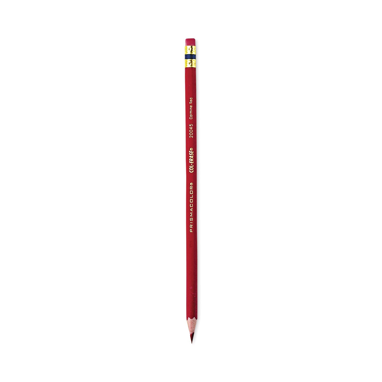 Col-Erase Pencil with Eraser | Red, Dozen