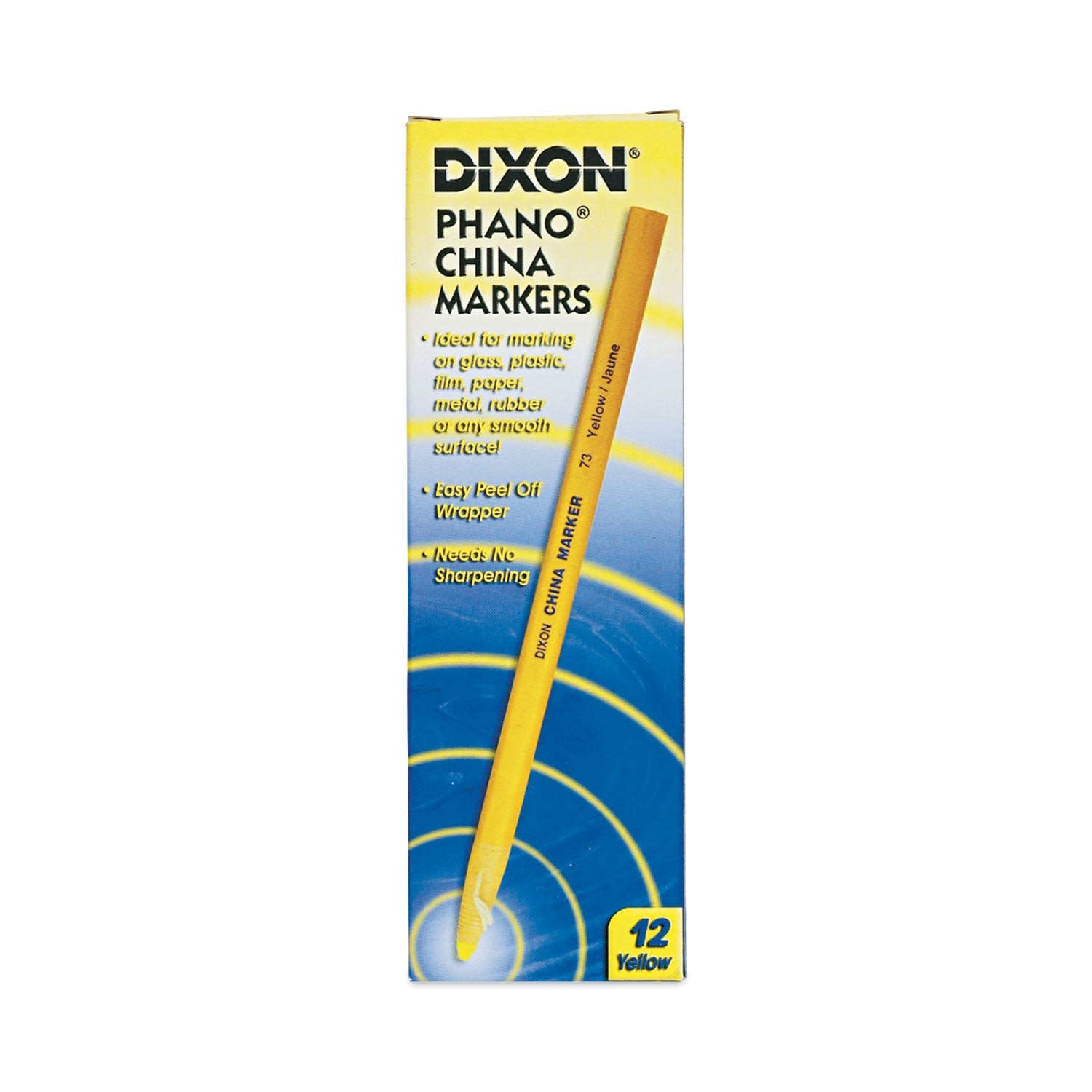 Dixon® China Marker, Yellow, Dozen