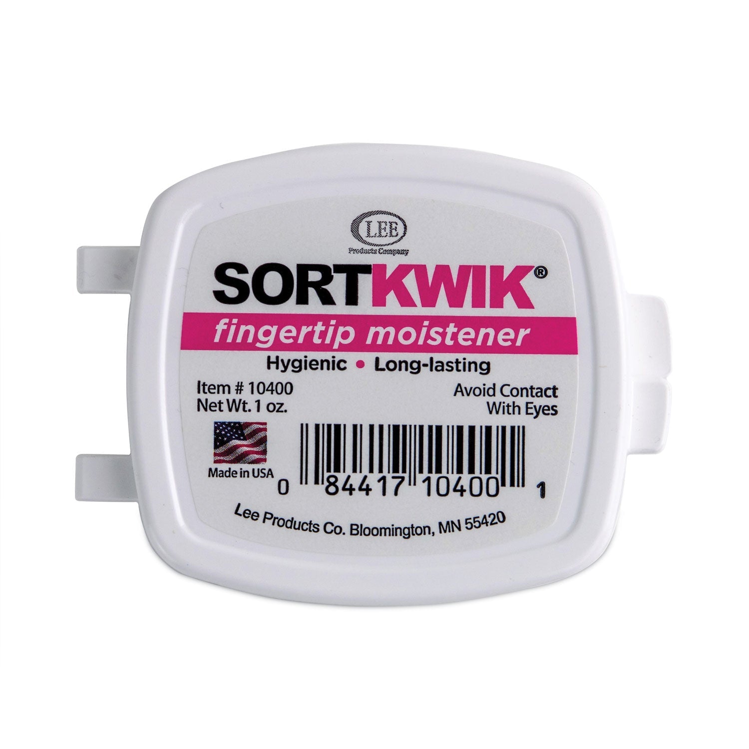 LEE Sortkwik Fingertip Moisteners, 1 Oz, Pink