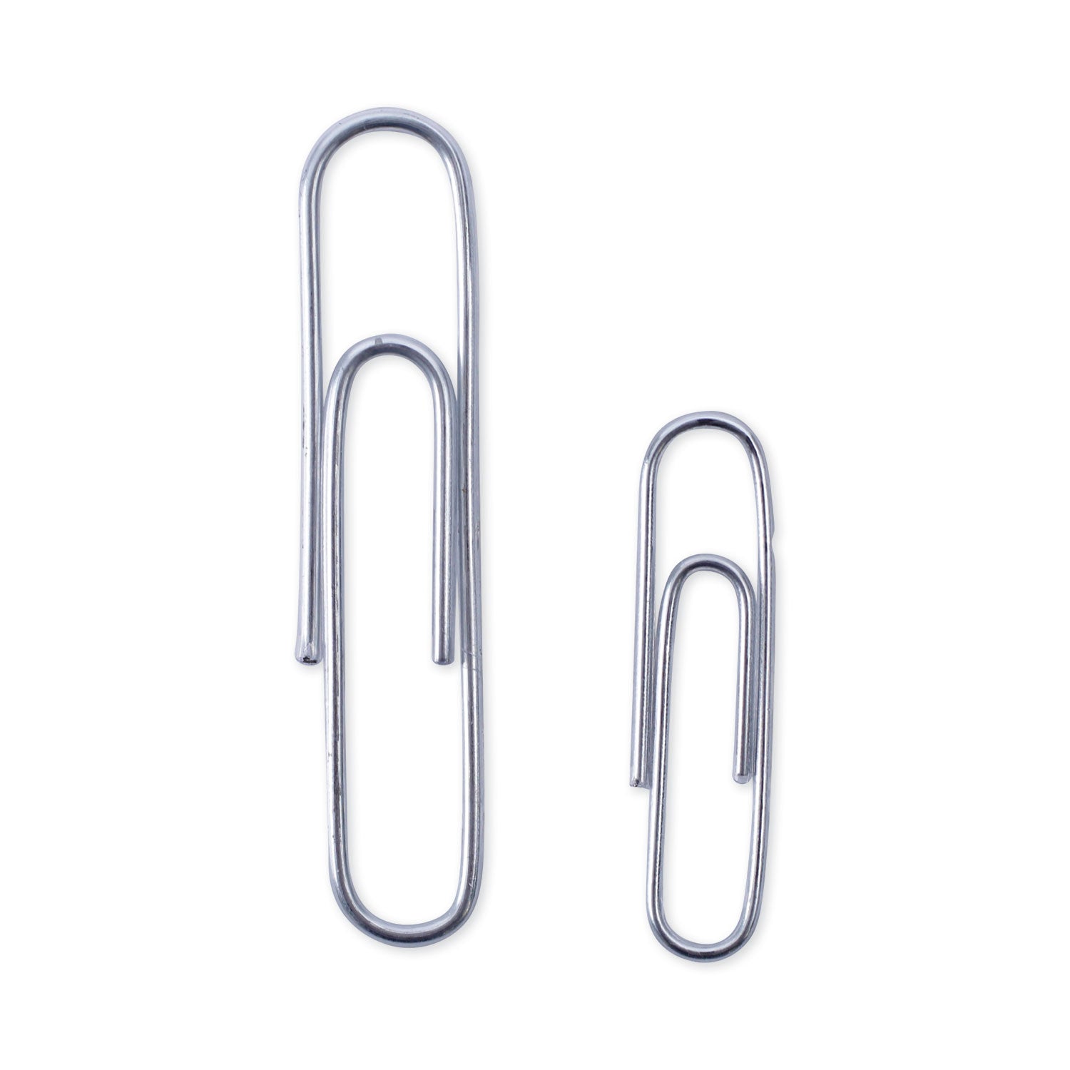 Plastic-Coated Paper Clips | 2 Sizes in Tub