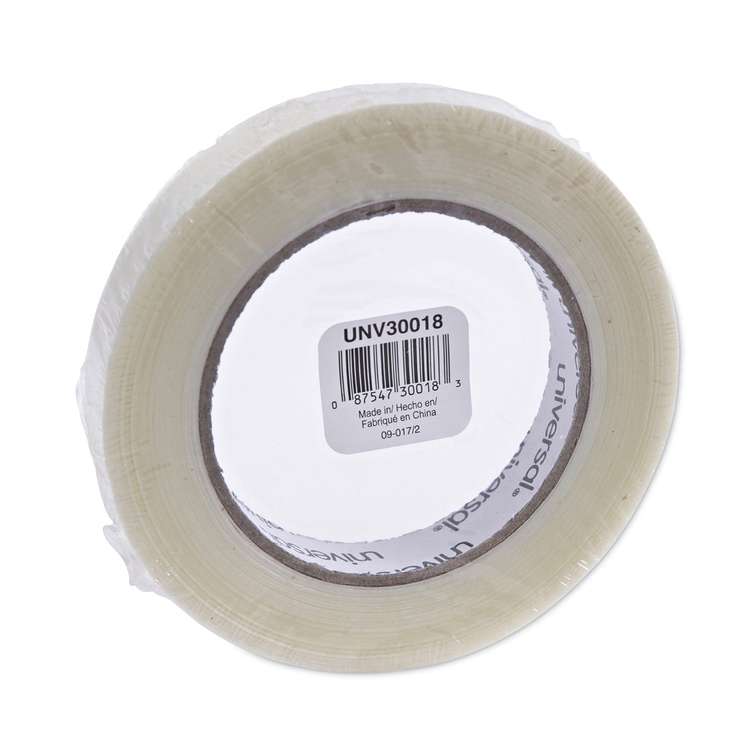 Universal® 120# Utility Grade Filament Tape, 3" Core, 18 Mm X 54.8 M, Clear