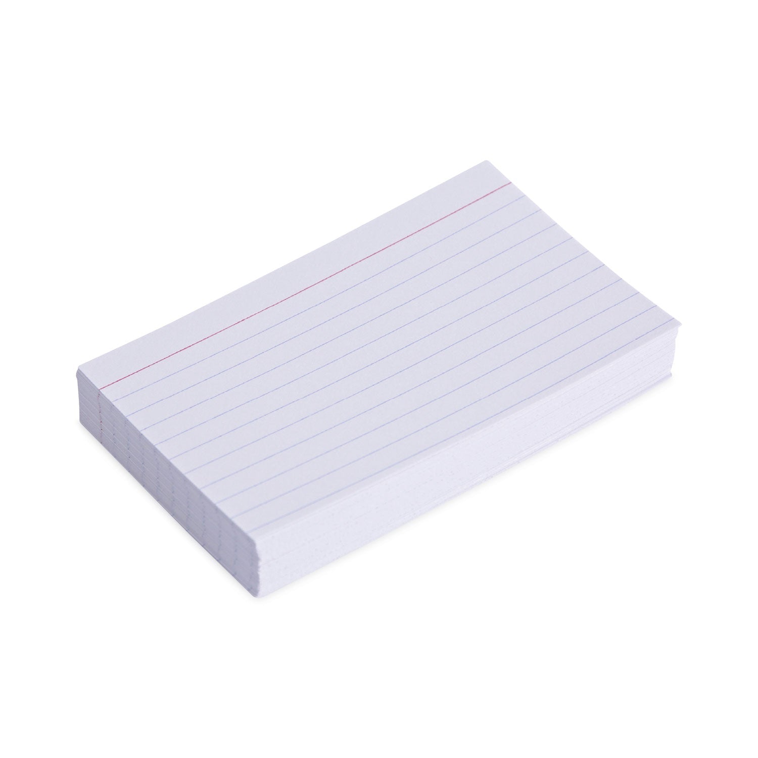 Universal® Ruled Index Cards, 3 X 5, White, 100/pack