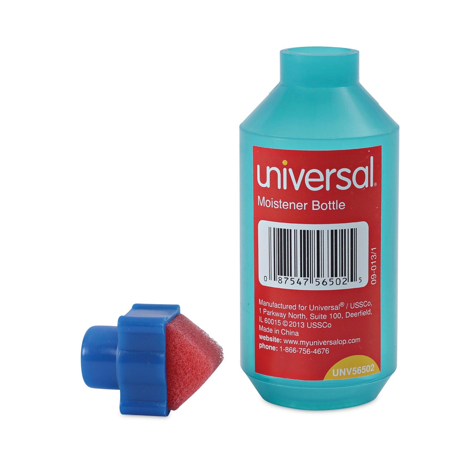 Universal® Squeeze Bottle Moistener, 2 Oz, Blue