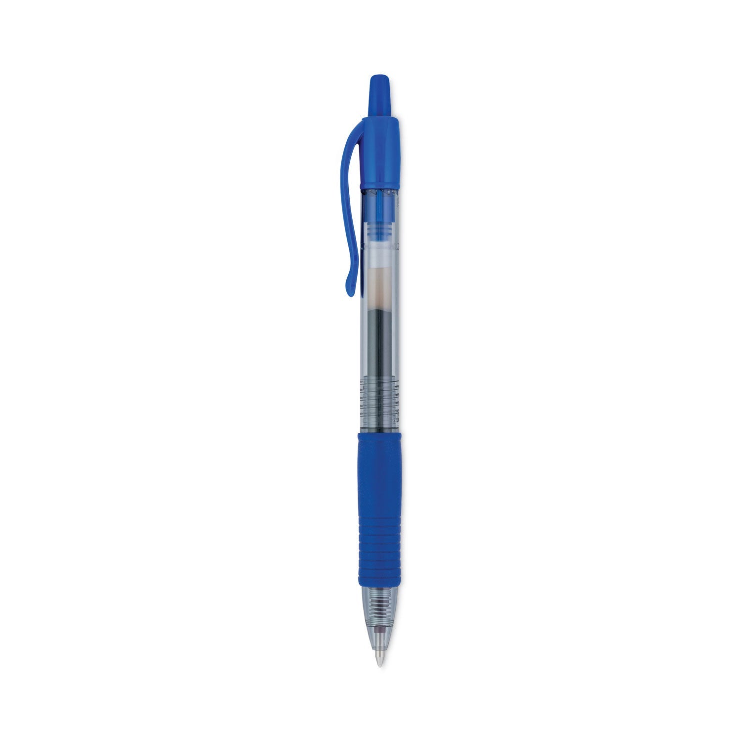 Pilot® G2 Premium Gel Pen, Retractable, Bold 1 mm, Blue Ink, Smoke/Blue Barrel, Dozen