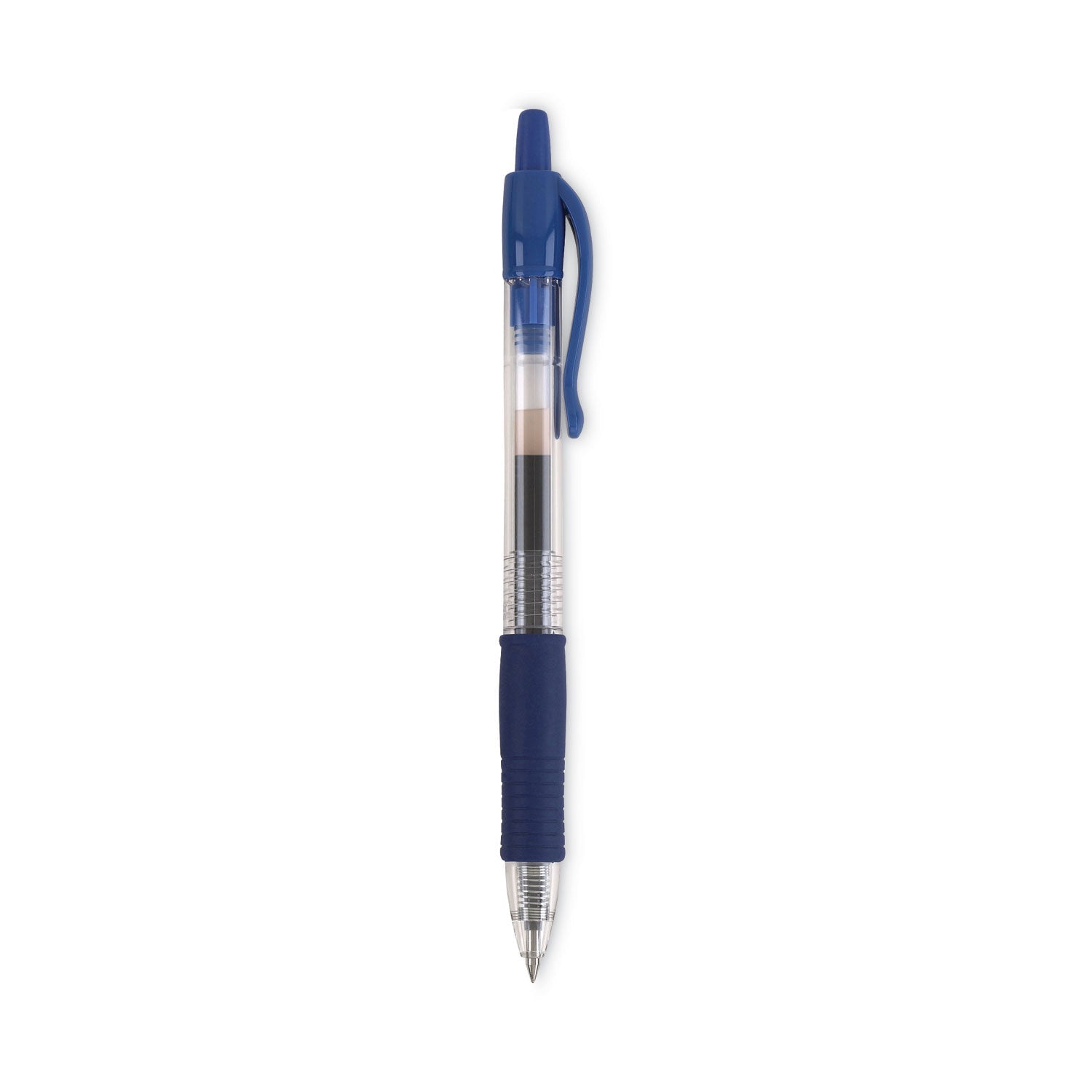 Pilot® G2 Premium Gel Pen, Retractable, Bold 1 mm, Blue Ink, Smoke/Blue Barrel, Dozen