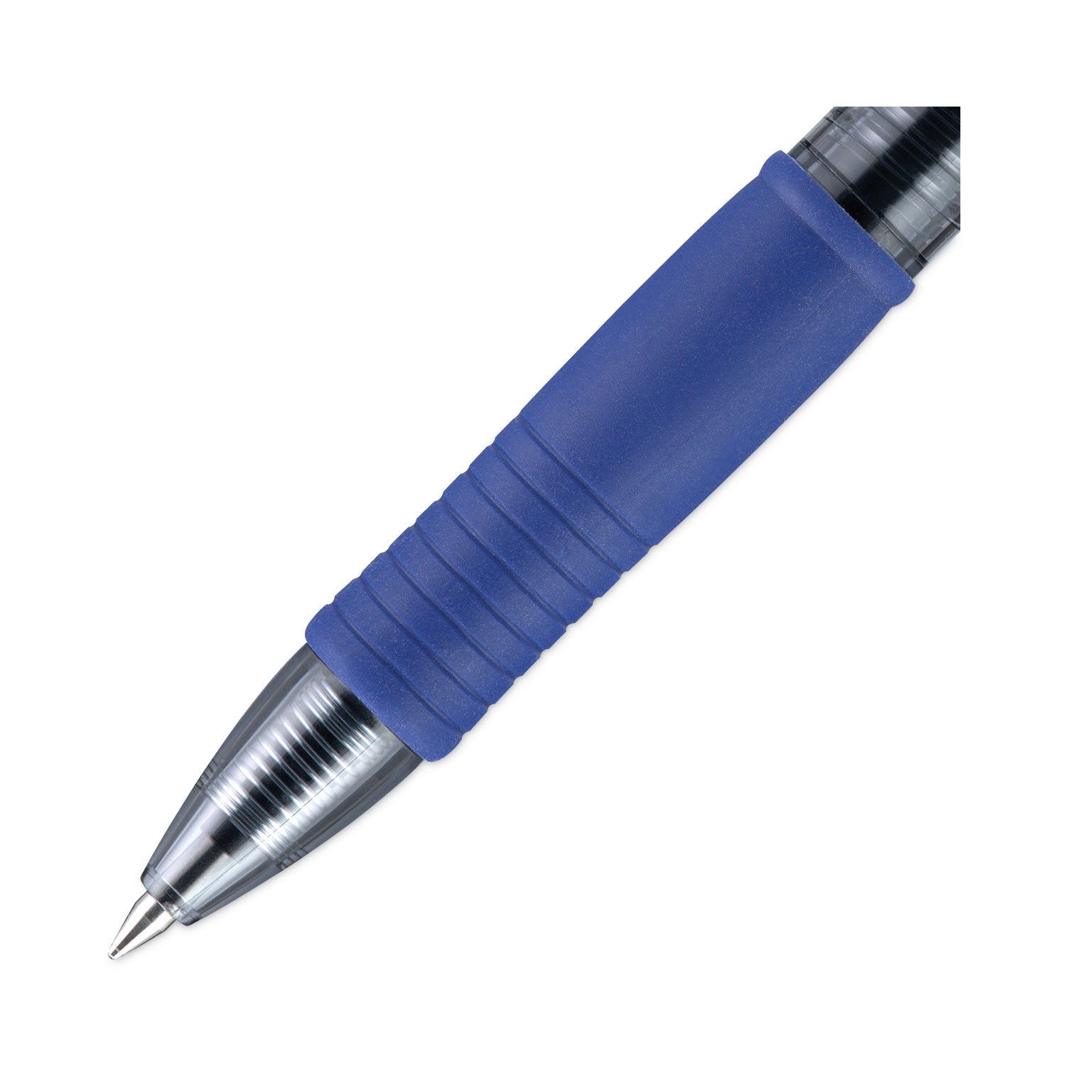 Pilot® G2 Premium Gel Pen, Retractable, Bold 1 mm, Blue Ink, Smoke/Blue Barrel, Dozen