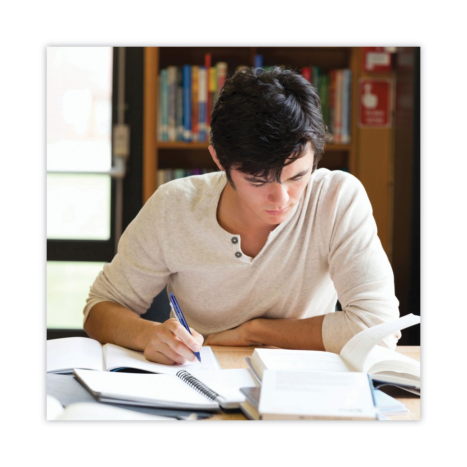 Pilot® Frixion Clicker Erasable Gel Pen, Retractable, Fine 0.7 Mm, Blue Ink, Blue Barrel