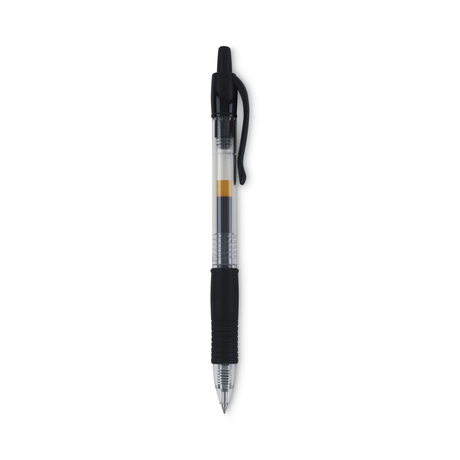 Pilot® G2 Premium Gel Pen Convenience Pack, Retractable, Extra-Fine 0.38 mm, Black Ink, Smoke/Black Barrel, Dozen