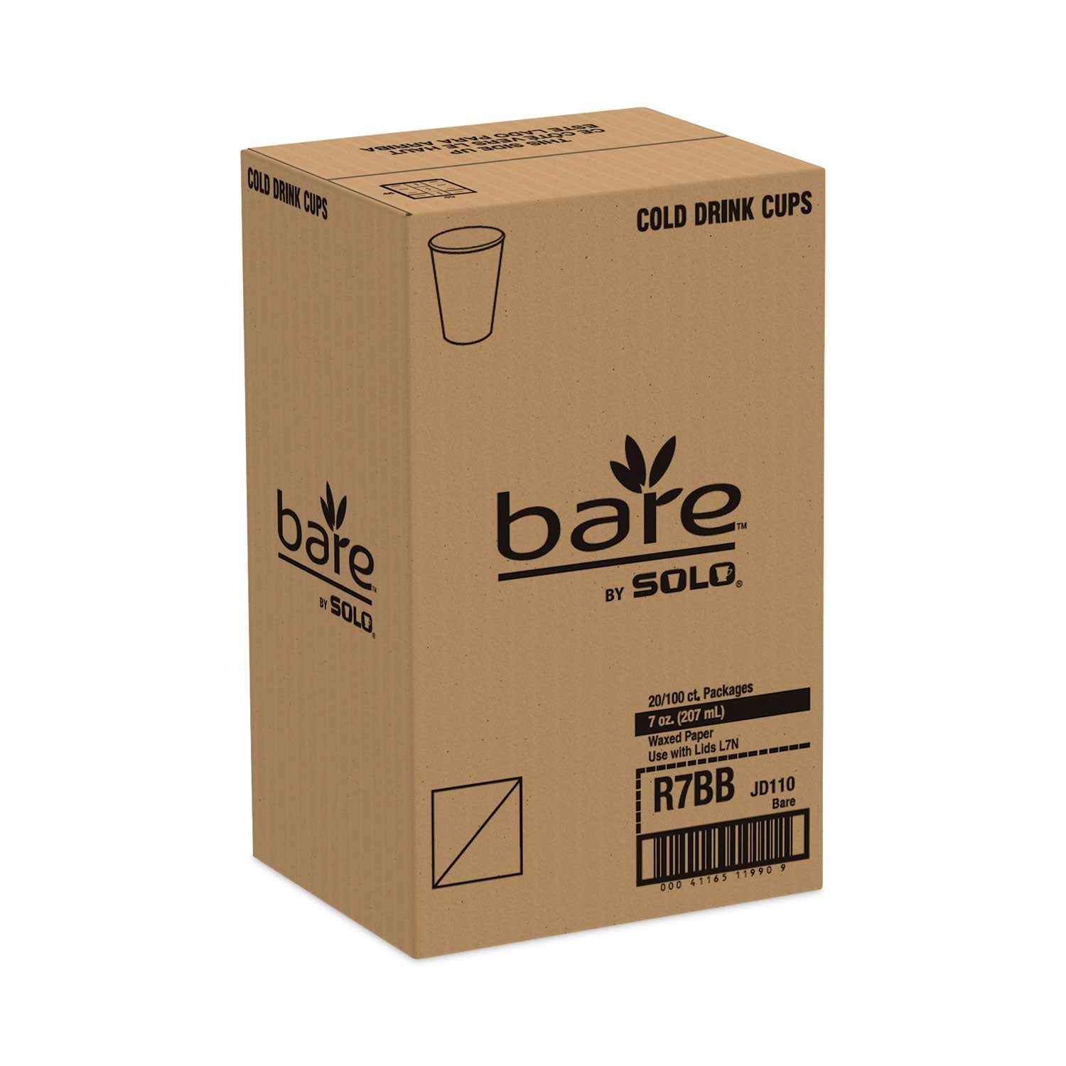 SOLO® Symphony Design Paper Water Cups, 5 Oz, 100/pack