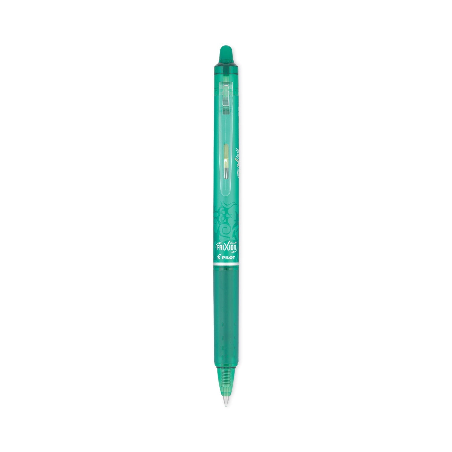 Pilot® Frixion Clicker Erasable Gel Pen, Retractable, Fine 0.7 Mm, Green Ink, Green Barrel, Dozen - Bloom Skins