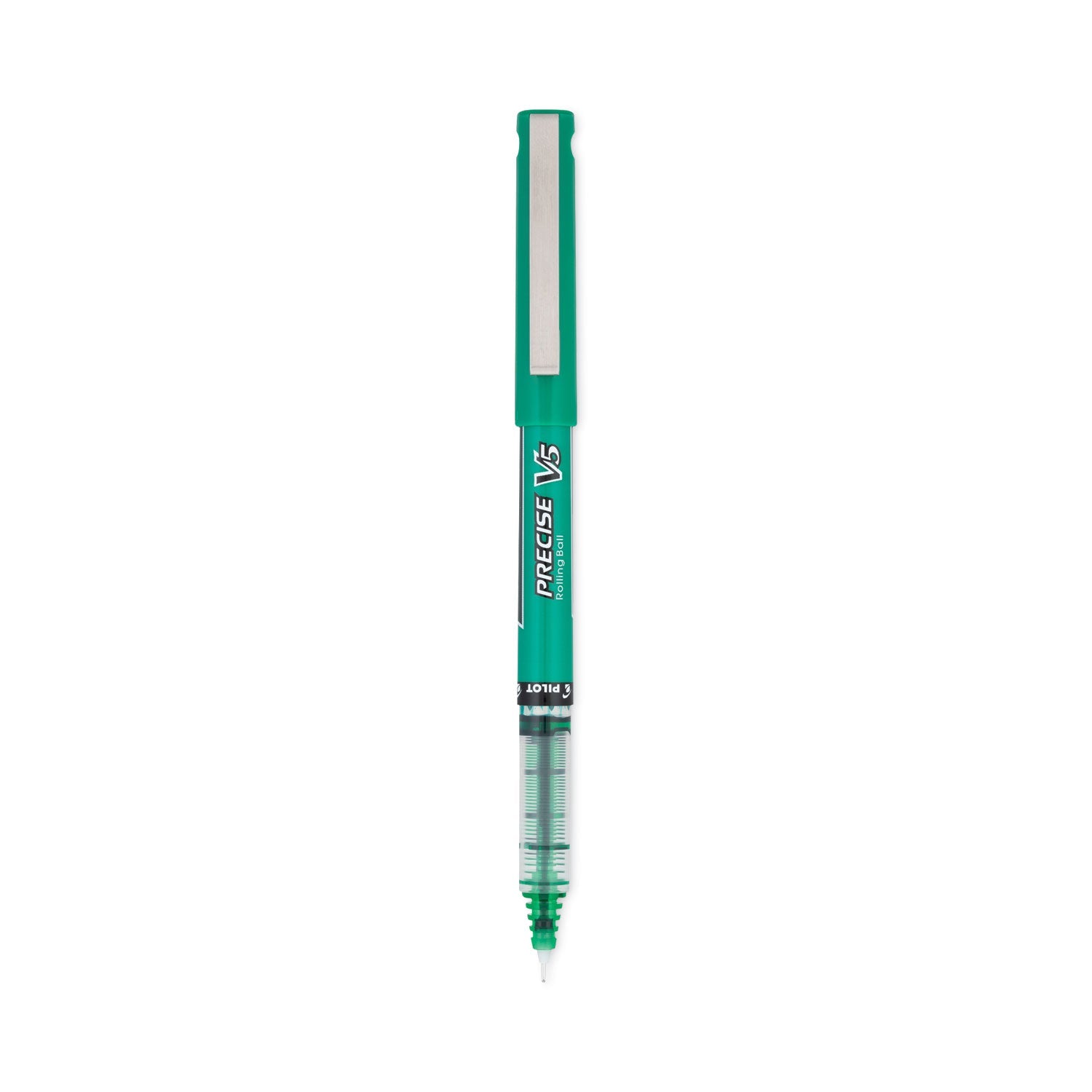 Precise V5 Rollerball Pen | Green, X-Fine, Dozen