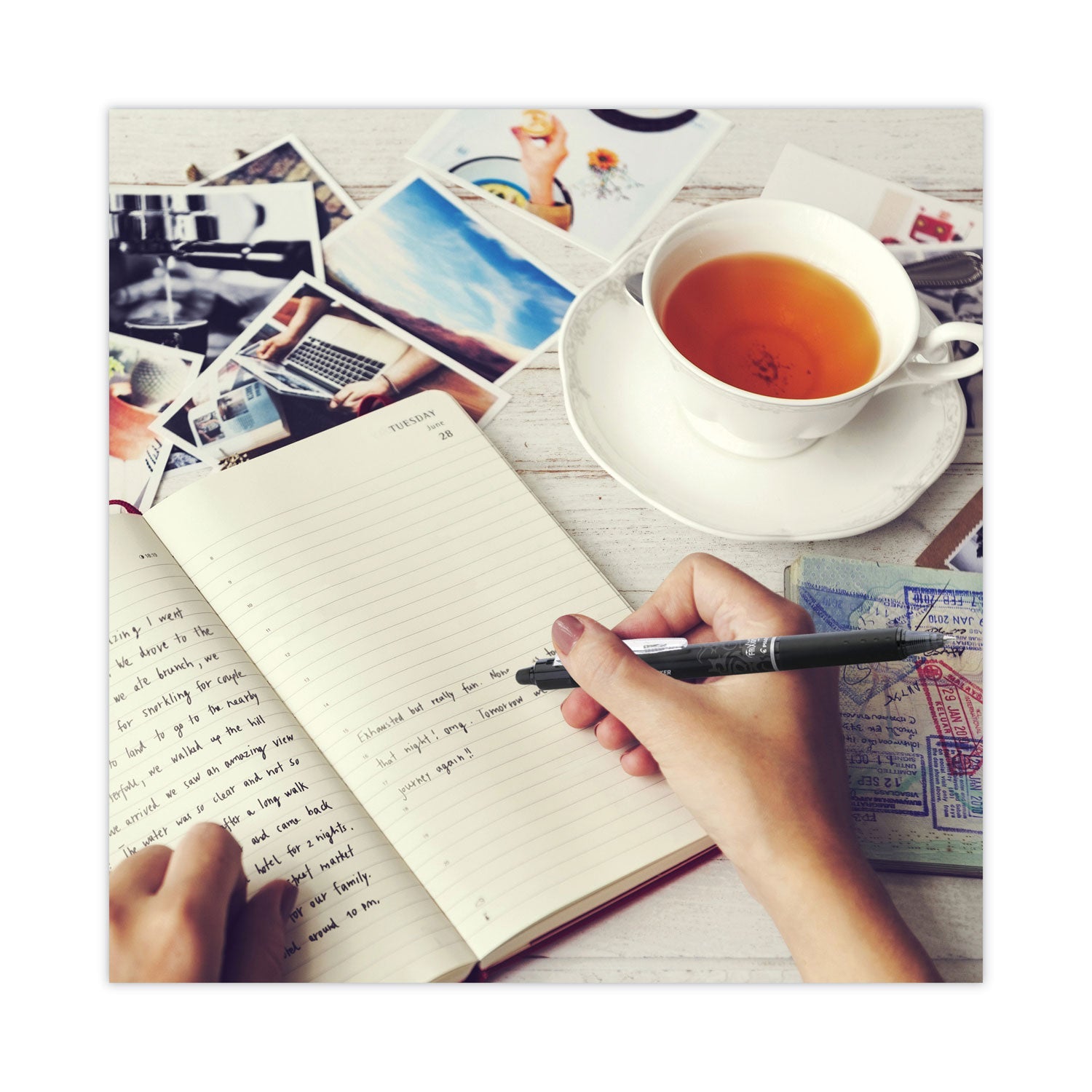 Pilot® FriXion Clicker Erasable Gel Pen, Retractable, Fine 0.7 mm, Assorted Business Ink and Barrel Colors, 3/Pack