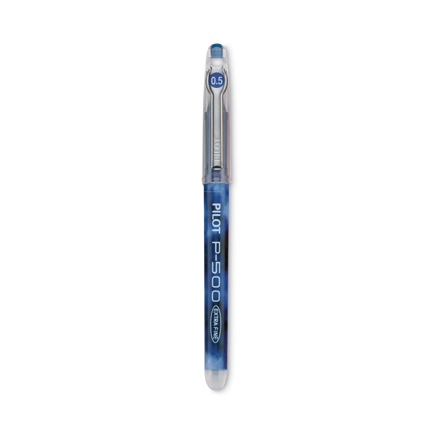 Pilot® Precise P-500 Gel Pen, Stick, Extra-Fine 0.5 Mm, Blue Ink, Blue Barrel, Dozen