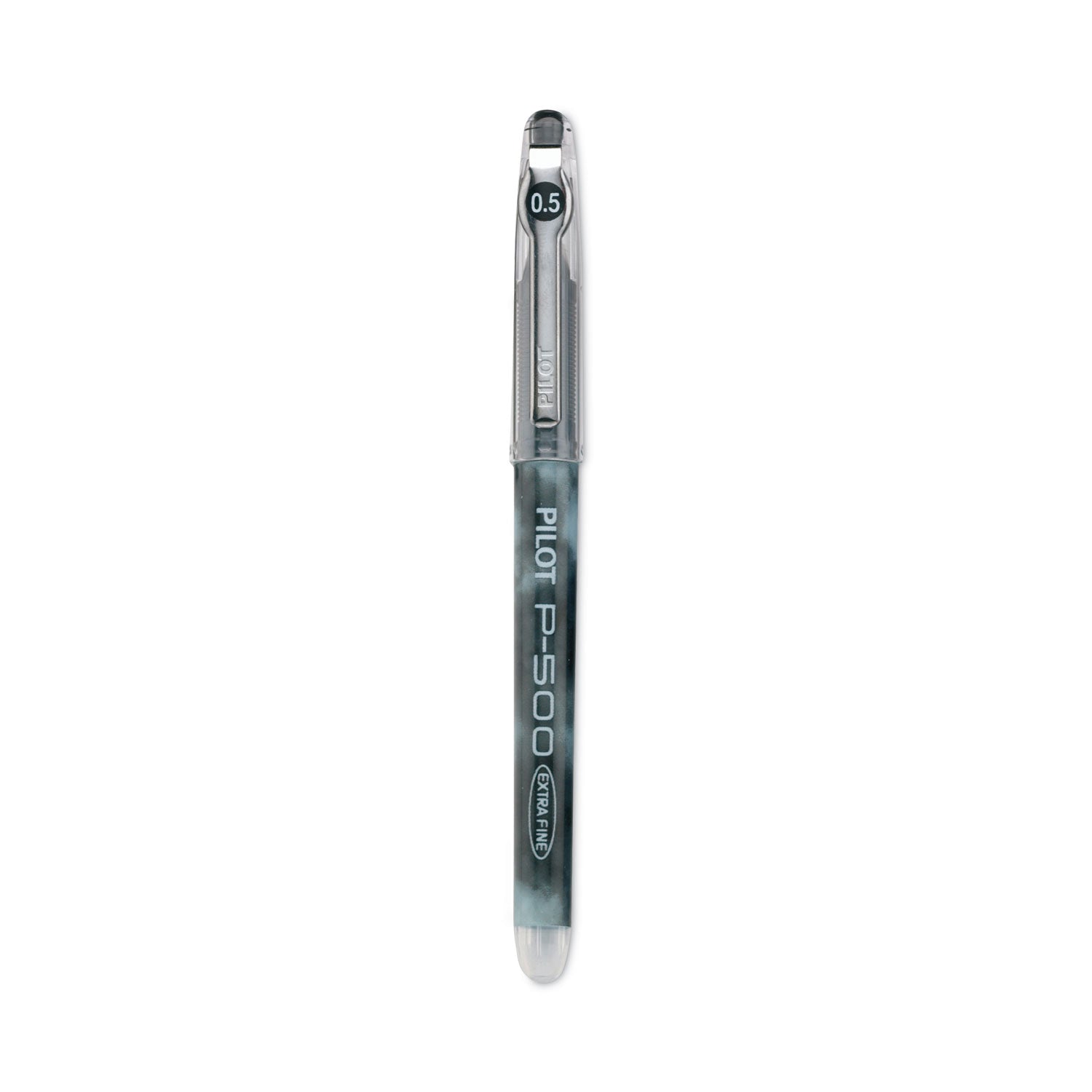 Pilot® Precise P-500 Gel Pen, Stick, Extra-Fine 0.5 Mm, Black Ink, Black Barrel, Dozen
