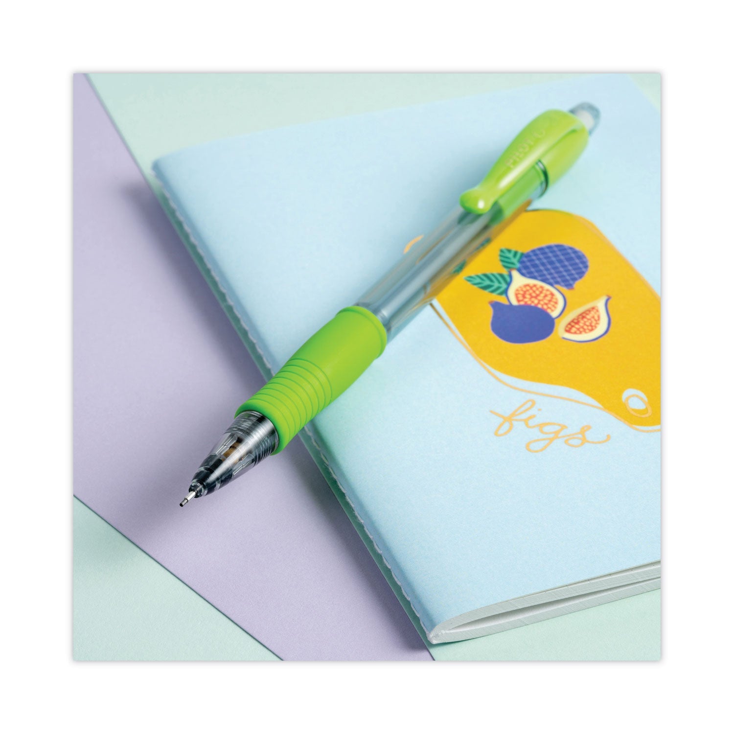 Pilot® G2 Mechanical Pencil, 0.7 mm, HB (#2), Black Lead, Assorted Barrel Colors, 5/Pack