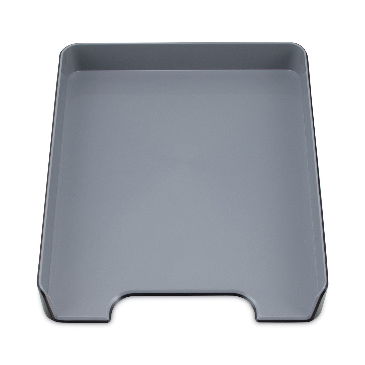 Advantus Fusion Letter Tray, 1 Section, Letter Size Files, 9.75" x 12.5" x 1.75", Black