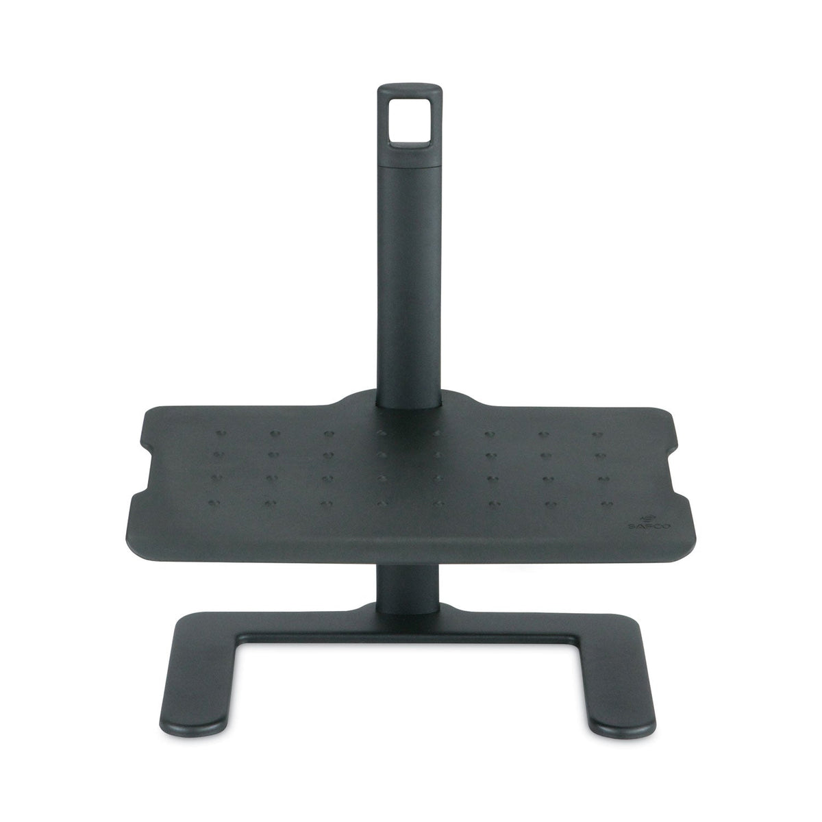 Safco® Height-Adjustable Footrest, 20.5w X 14.5d X 3.5 To 21.5h, Black