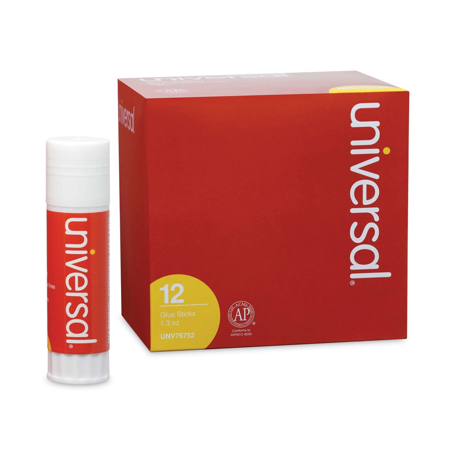 Glue Stick | 1.3 Oz | Dries Clear, 12/pack