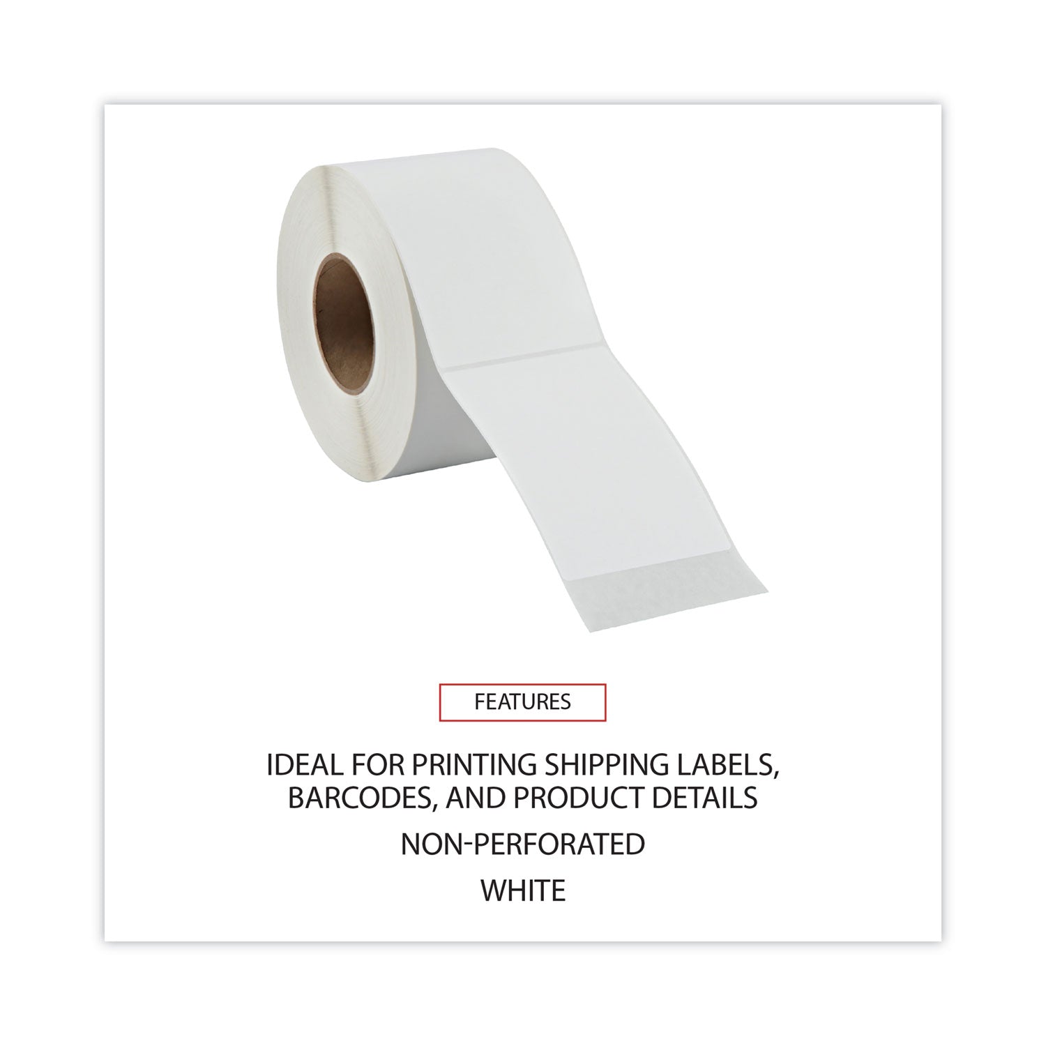 Universal® Thermal Transfer Blank Shipping Labels, Label Printers, 4 X 6, White, 1,000/roll, 4 Rolls/carton