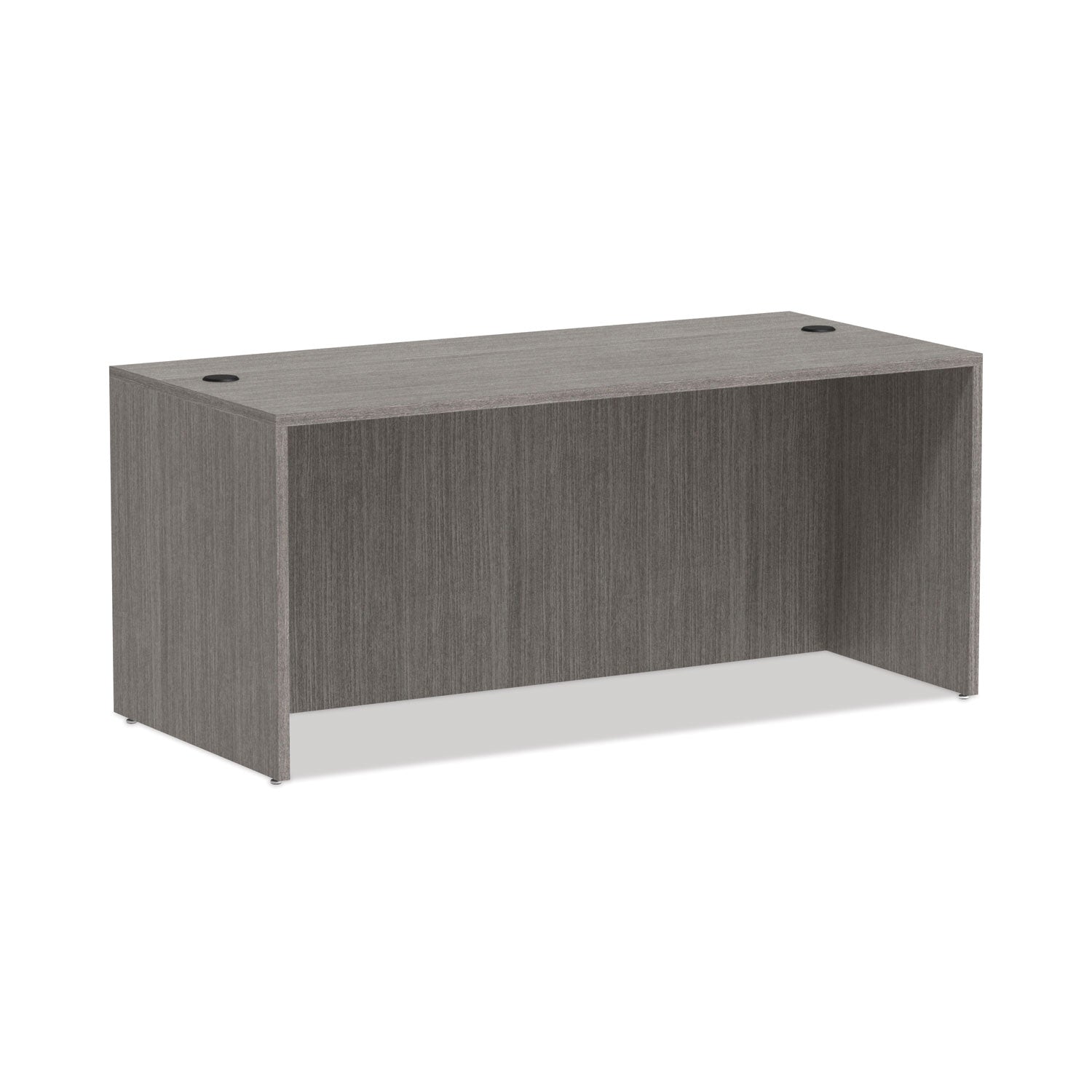 Valencia Straight Front Desk Shell | Gray | Alera®