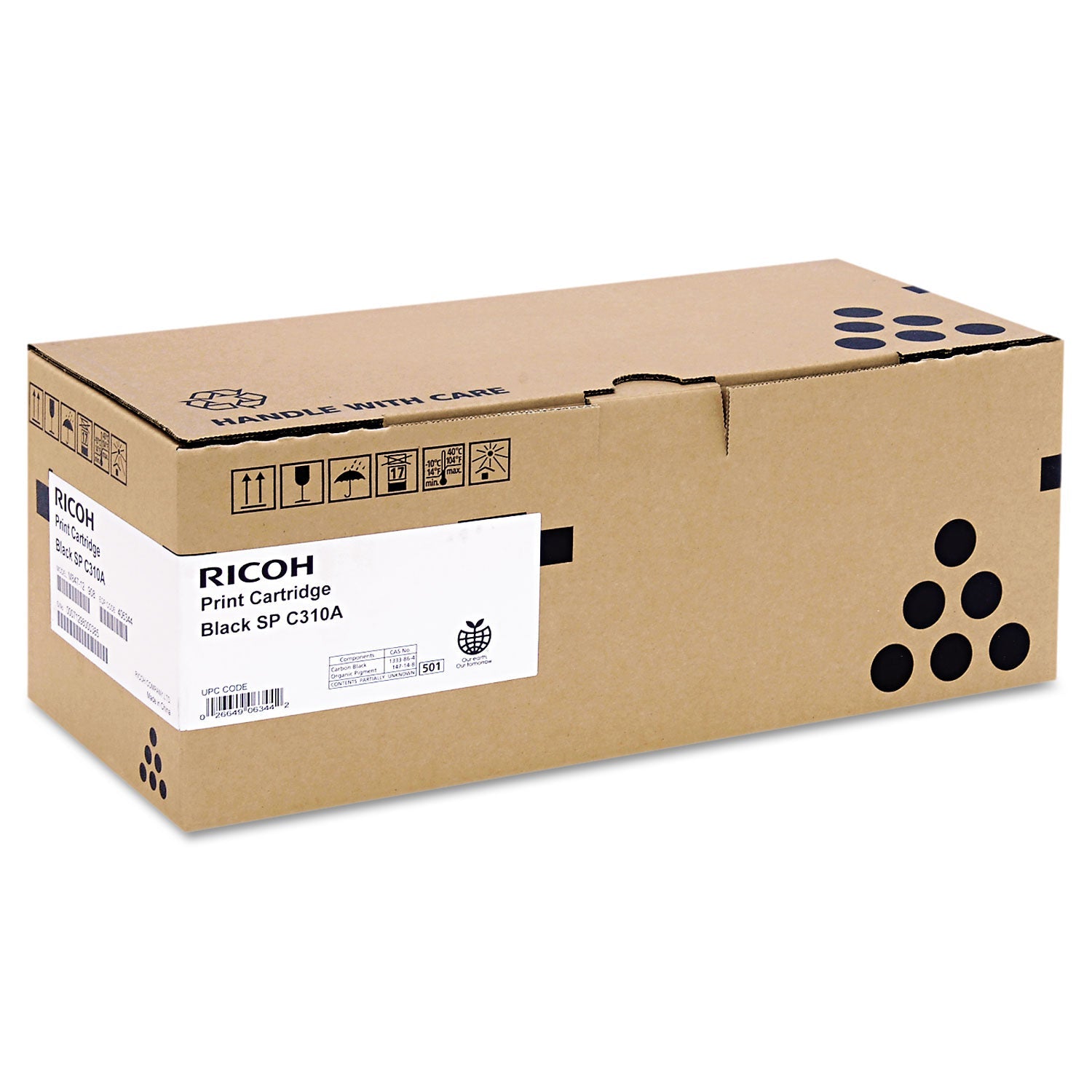 Ricoh 406344 Toner | 2,500 Page-Yield, Black