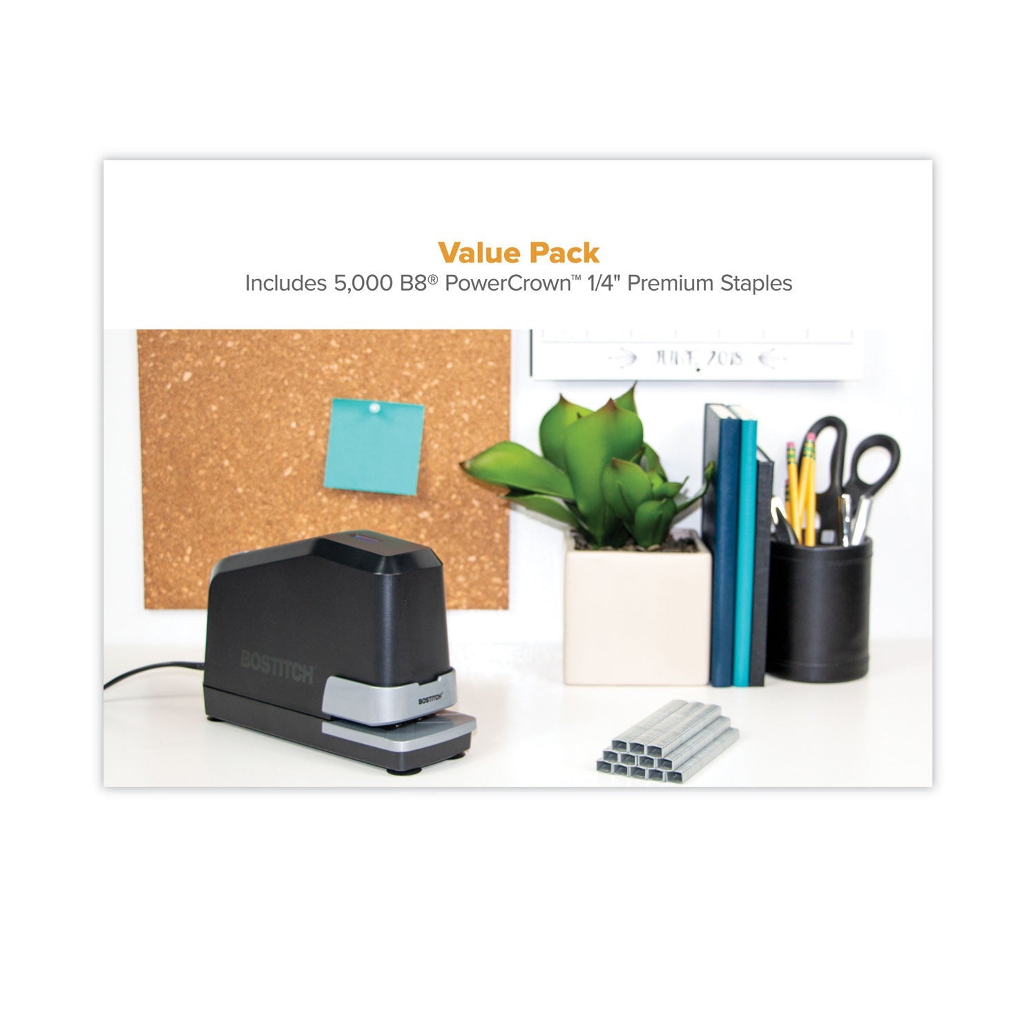 Bostitch® B8 Impulse 45 Electric Stapler, 45-Sheet Capacity, Black
