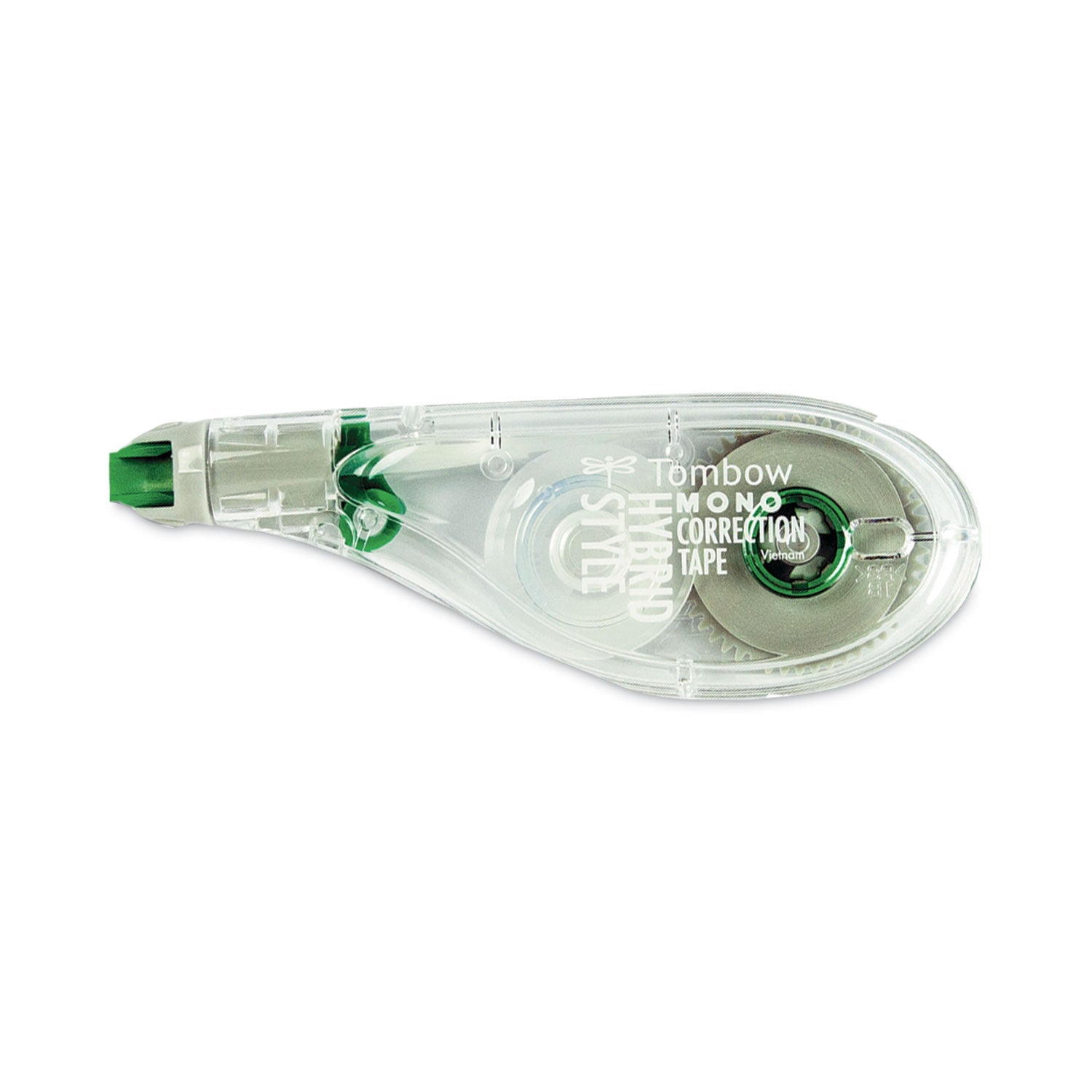Tombow® MONO Hybrid Style Correction Tape, Non-Refillable, Clear Applicator, 0.17" x 394", 10/Pack