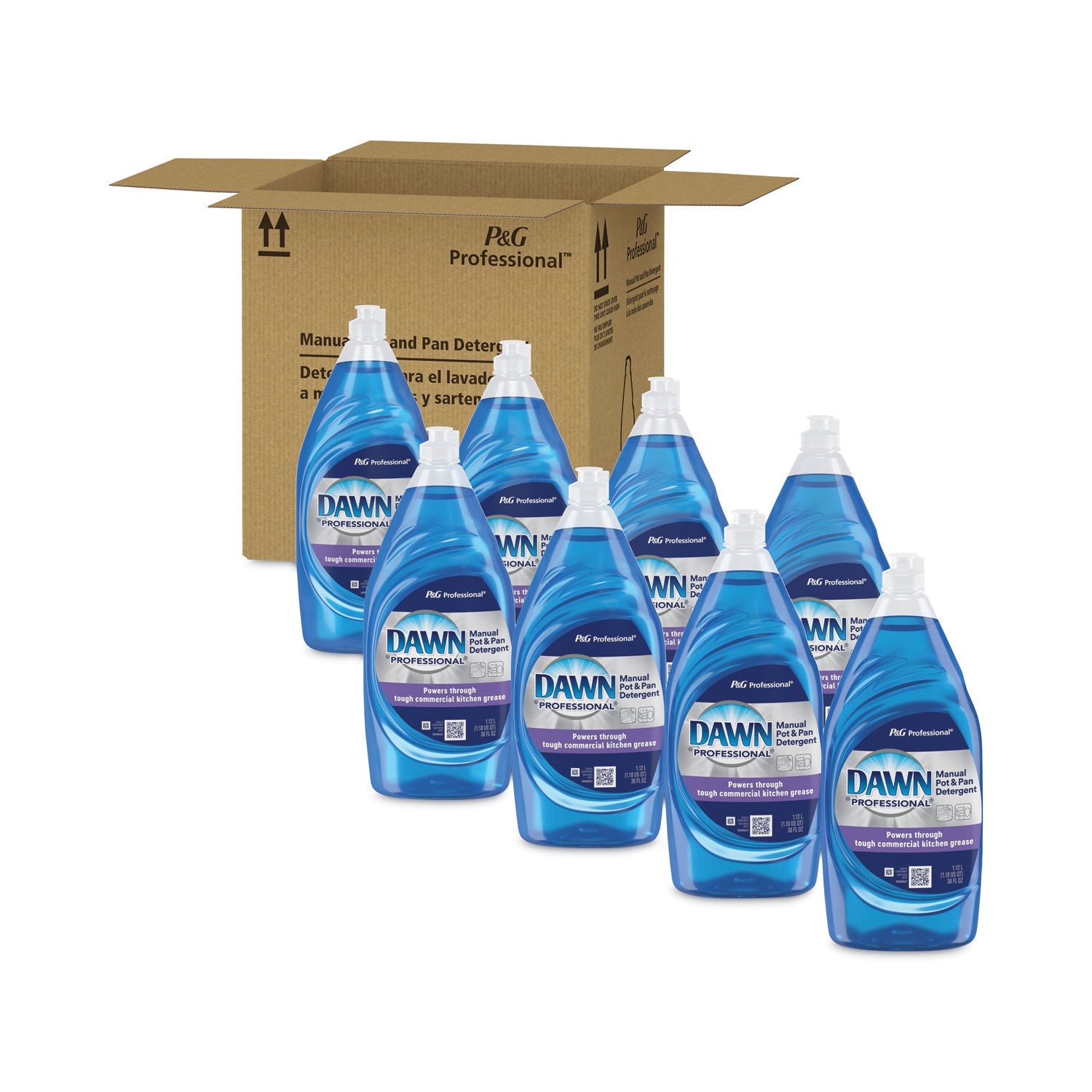 Dawn® Professional Manual Pot/pan Dish Detergent, 38 Oz Bottle, 8/carton