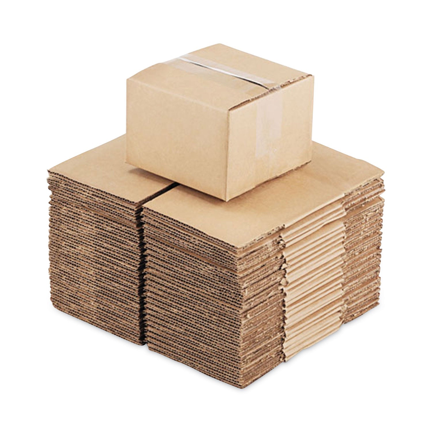 Universal® Fixed-Depth Brown Corrugated Shipping Boxes, Regular Slotted Container (RSC), Large, 12" x 12" x 7", Brown Kraft, 25/Bundle