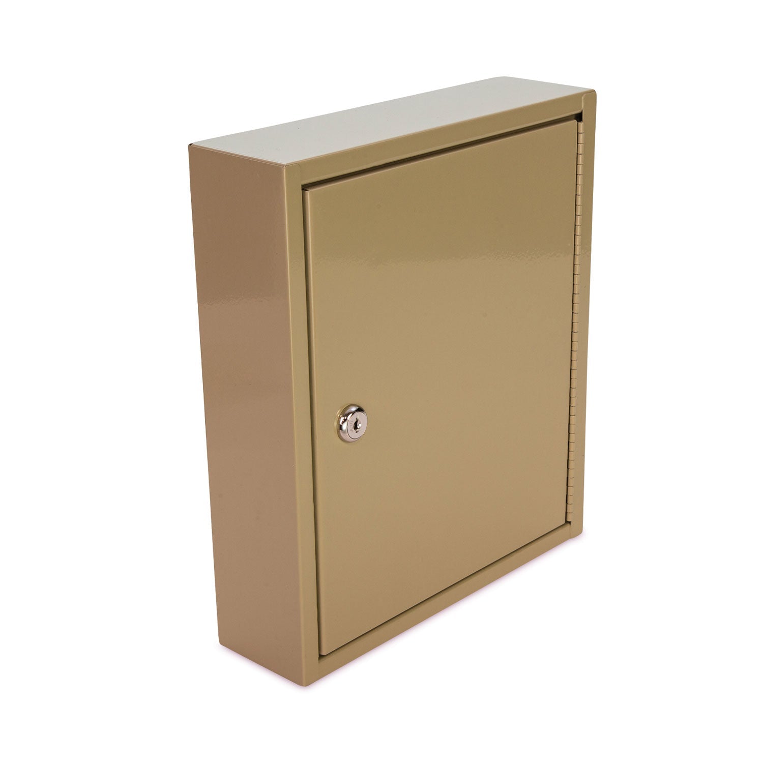 CONTROLTEK® Key Lockable Key Cabinet, 60-Key, Metal, Sand, 10.63 x 3 x 12.13