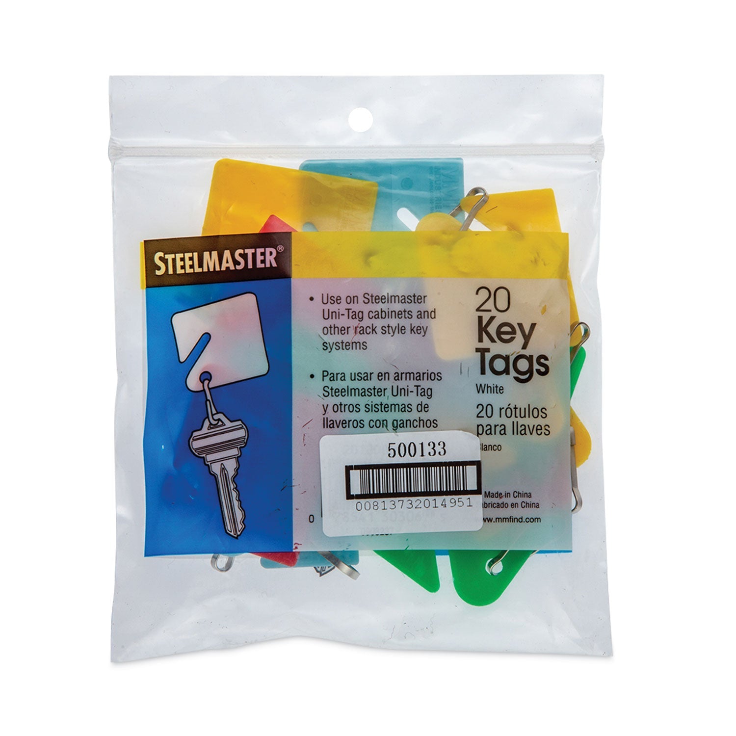 Key Tags | Assorted Colors, 20-Pack