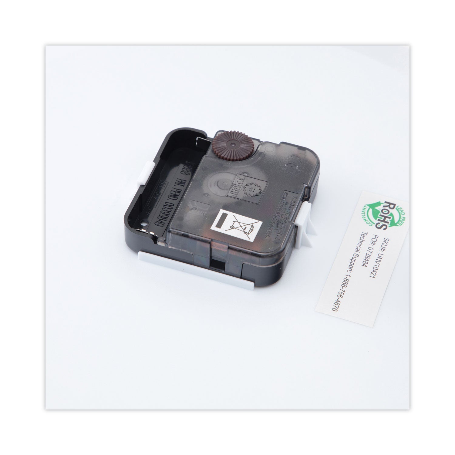 Universal® Bold Round Wall Clock, 9.75" Overall Diameter, Black Case, 1 Aa (sold Separately)