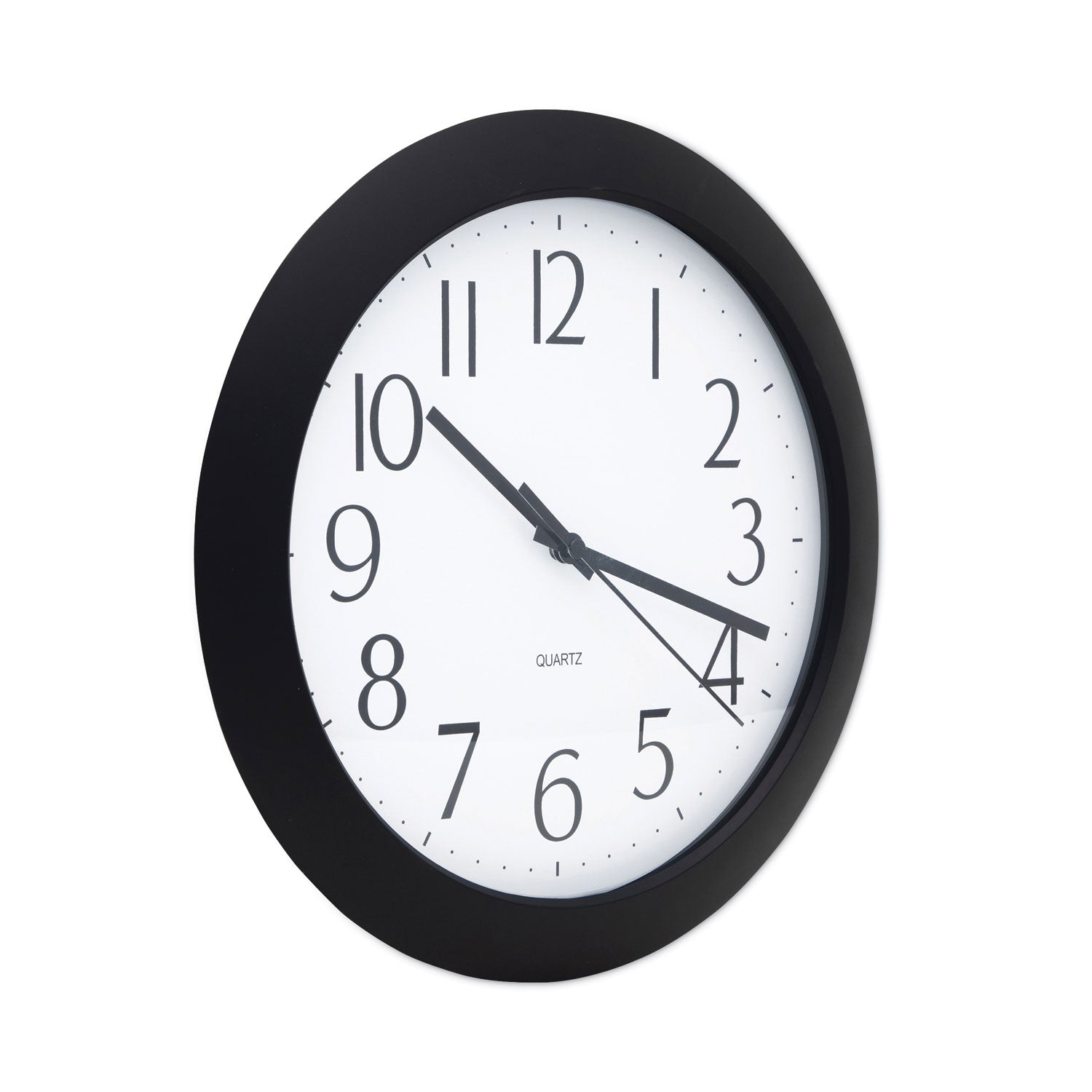 Universal® Whisper Quiet Clock, 12" Overall Diameter, Black Case, 1 Aa (sold Separately) - Bloom Skins