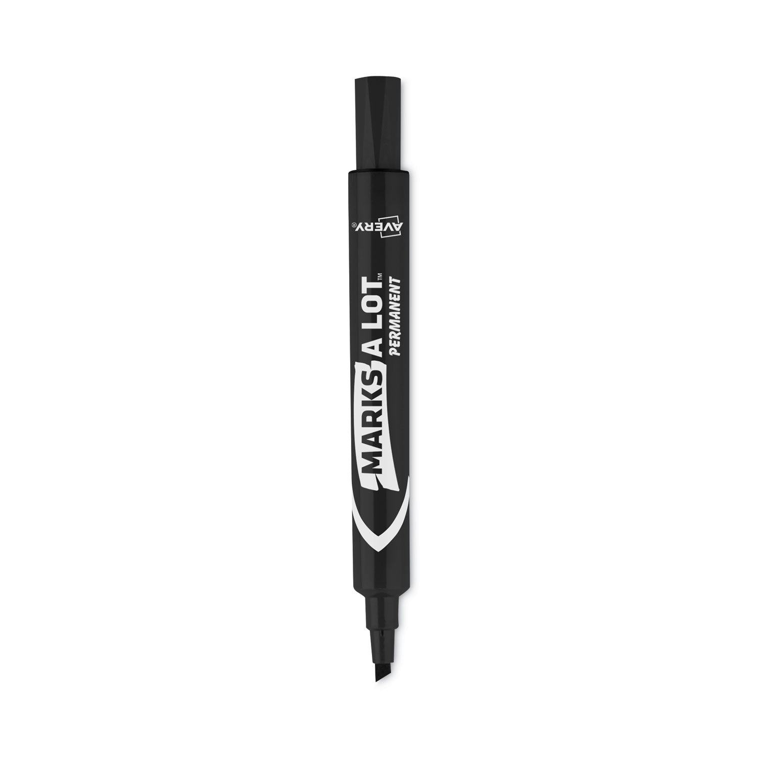 Avery® Marks A Lot Large Desk-Style Permanent Marker Value Pack, Broad Chisel Tip, Black, 36/pack (98206)