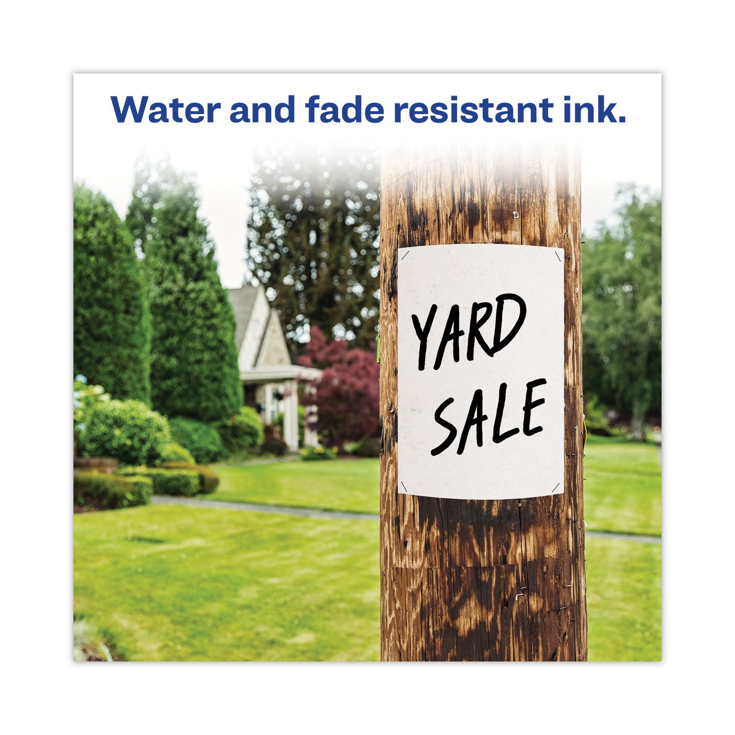 Avery® Marks A Lot Large Desk-Style Permanent Marker, Broad Chisel Tip, Black, Dozen (8888)