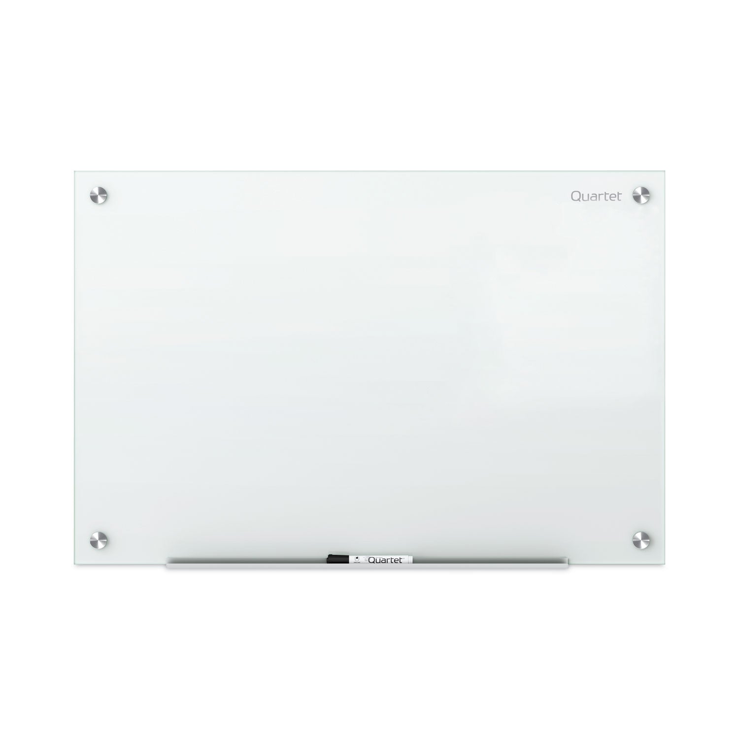 Quartet® Infinity Magnetic Glass Marker Board, 36" x 24", White Surface