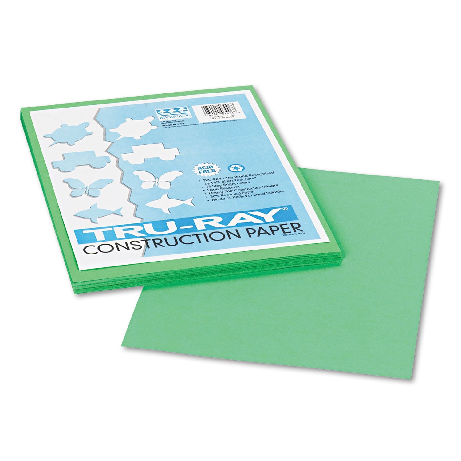 Pacon Tru-Ray Construction Paper | Festive Green