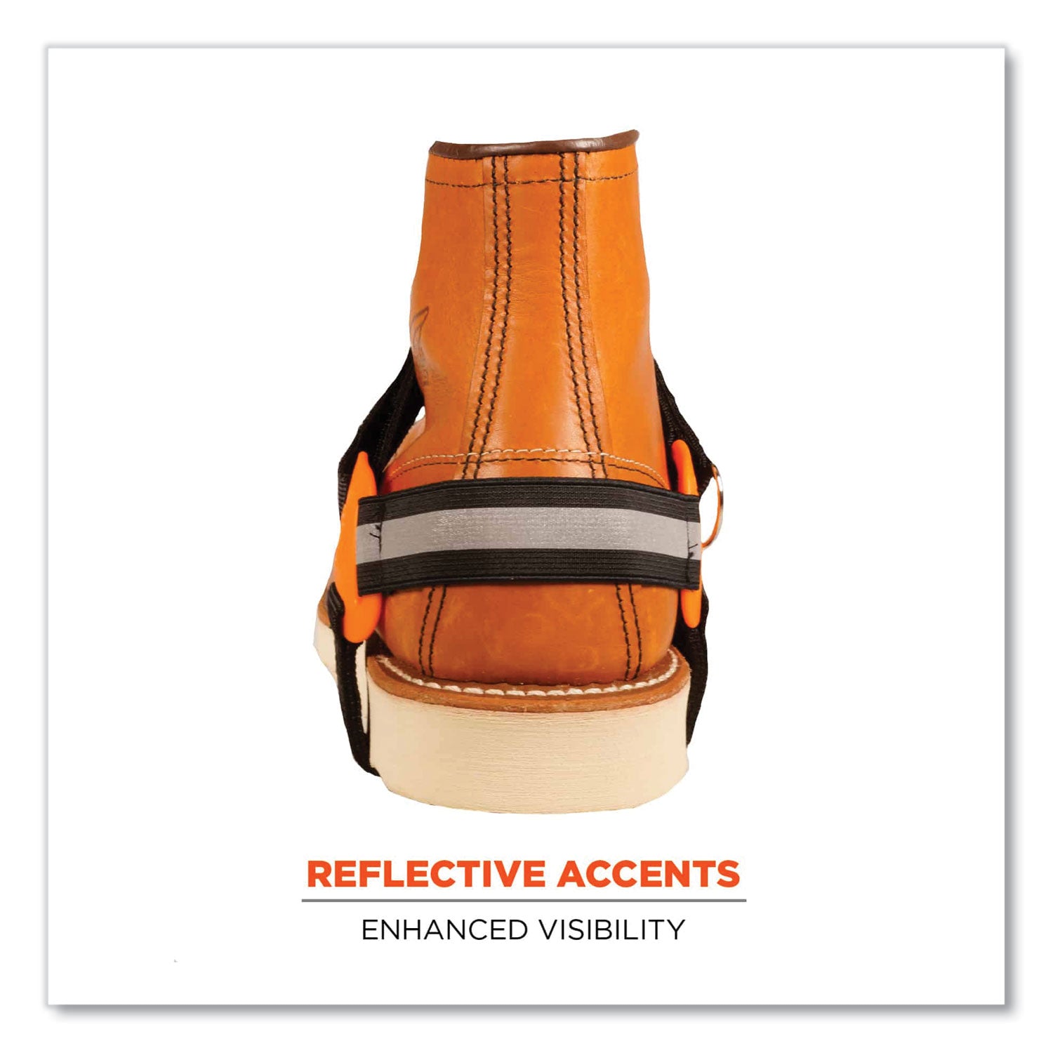 ergodyne® Trex 6315 Strap-On Heel Ice Cleats, X-Large, Black, Pair